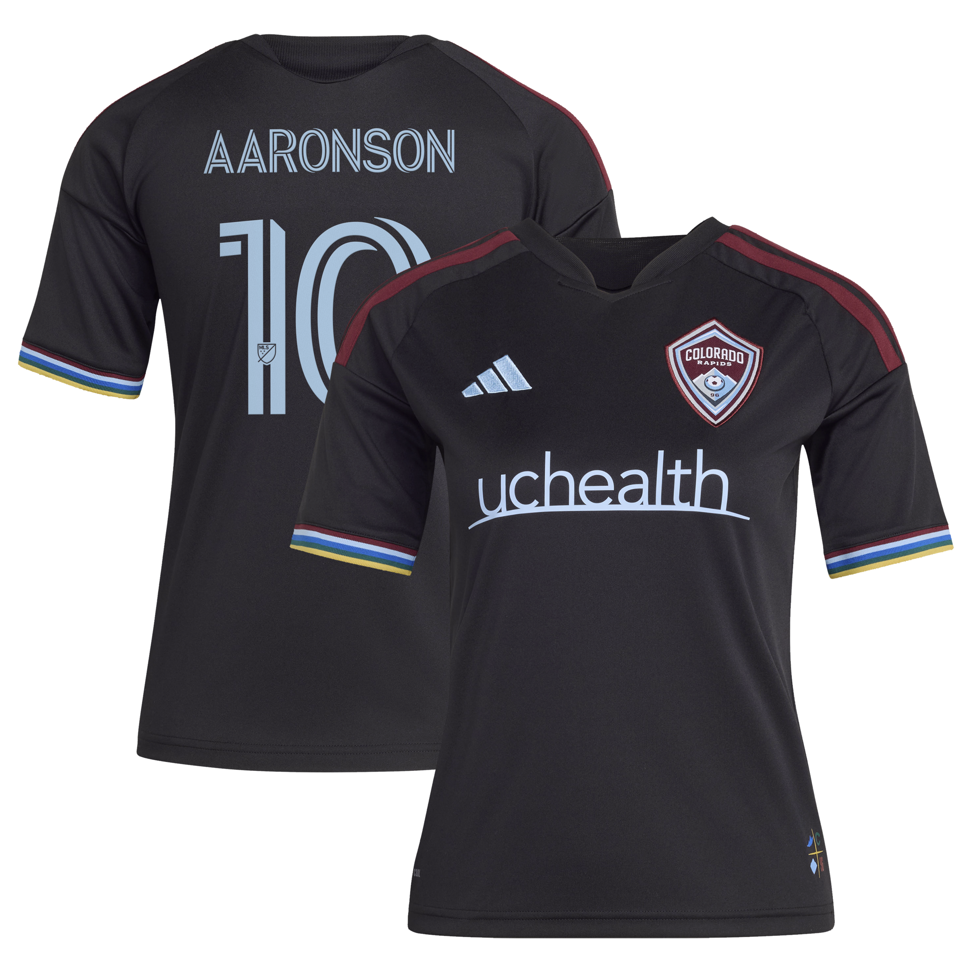 Paxten Aaronson Colorado Rapids Youth 2026 Colorful Colorado Jersey - Black