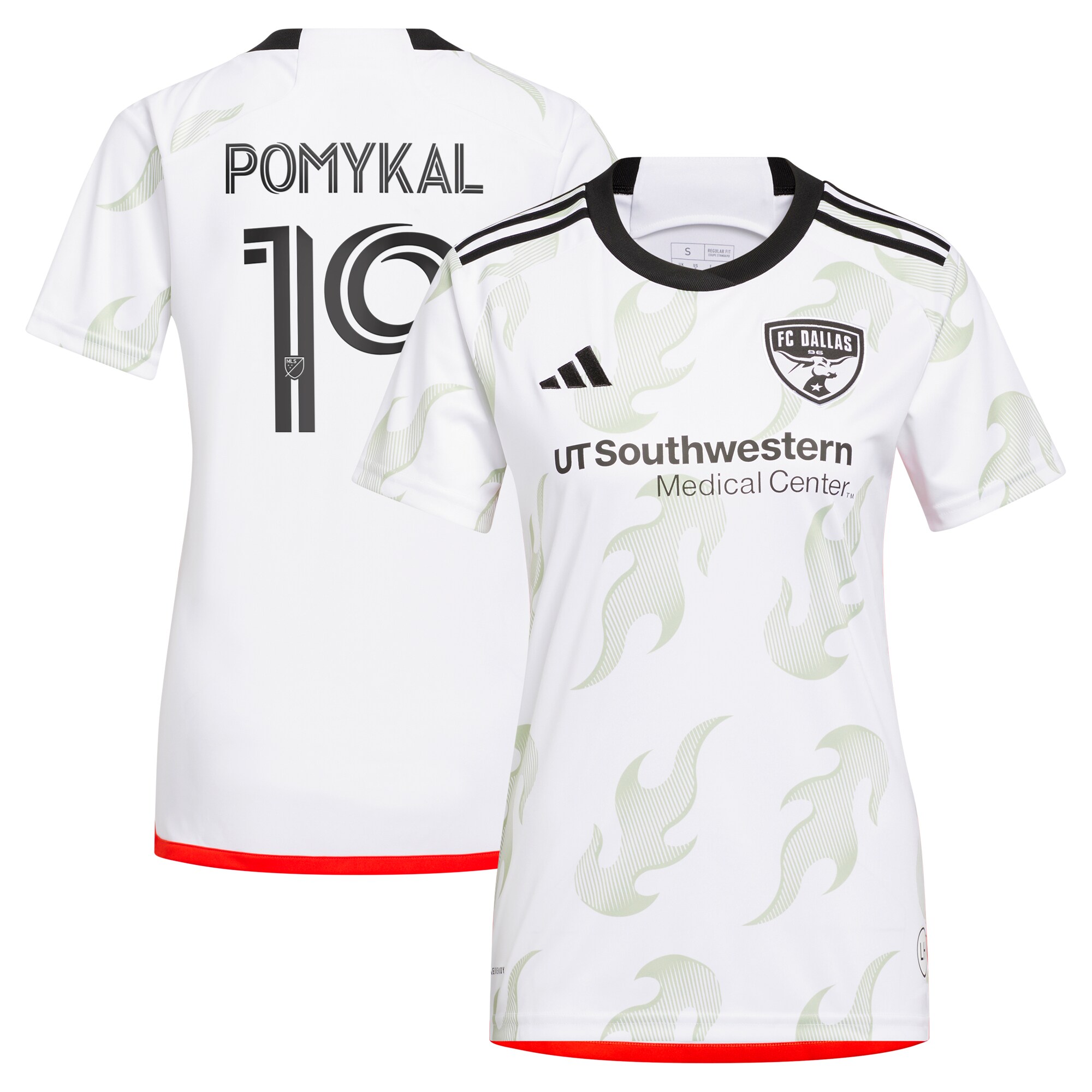 Paxton Pomykal FC Dallas Women's 2023 Burn Baby Burn Player Jersey - White