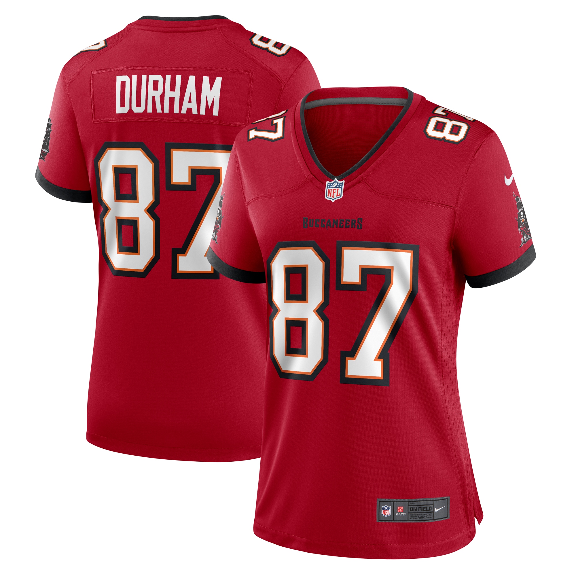 Payne Durham Tampa Bay Buccaneers Women's Game Jersey - Red