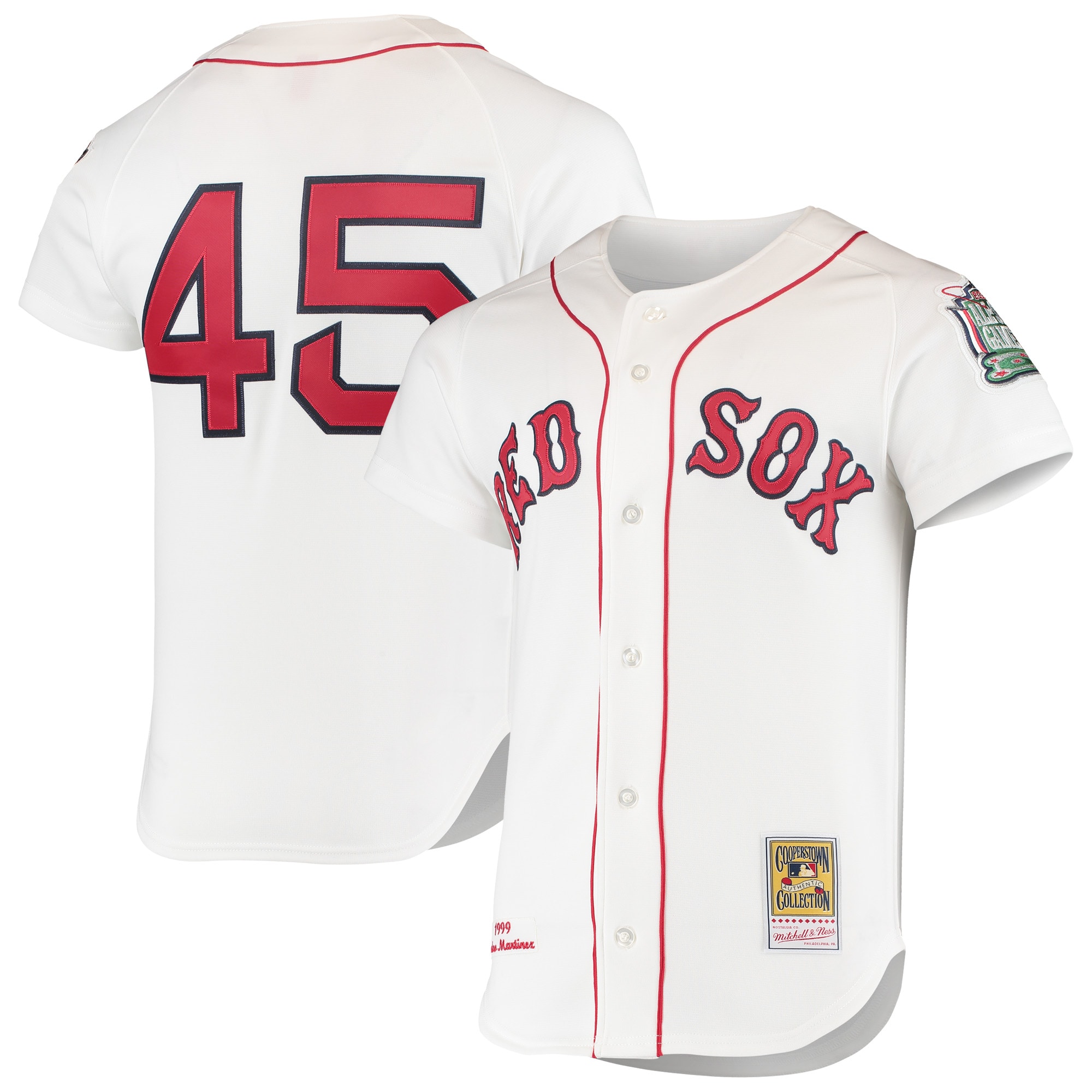 Pedro Martinez Boston Red Sox 1999 Cooperstown Collection Home Jersey - White