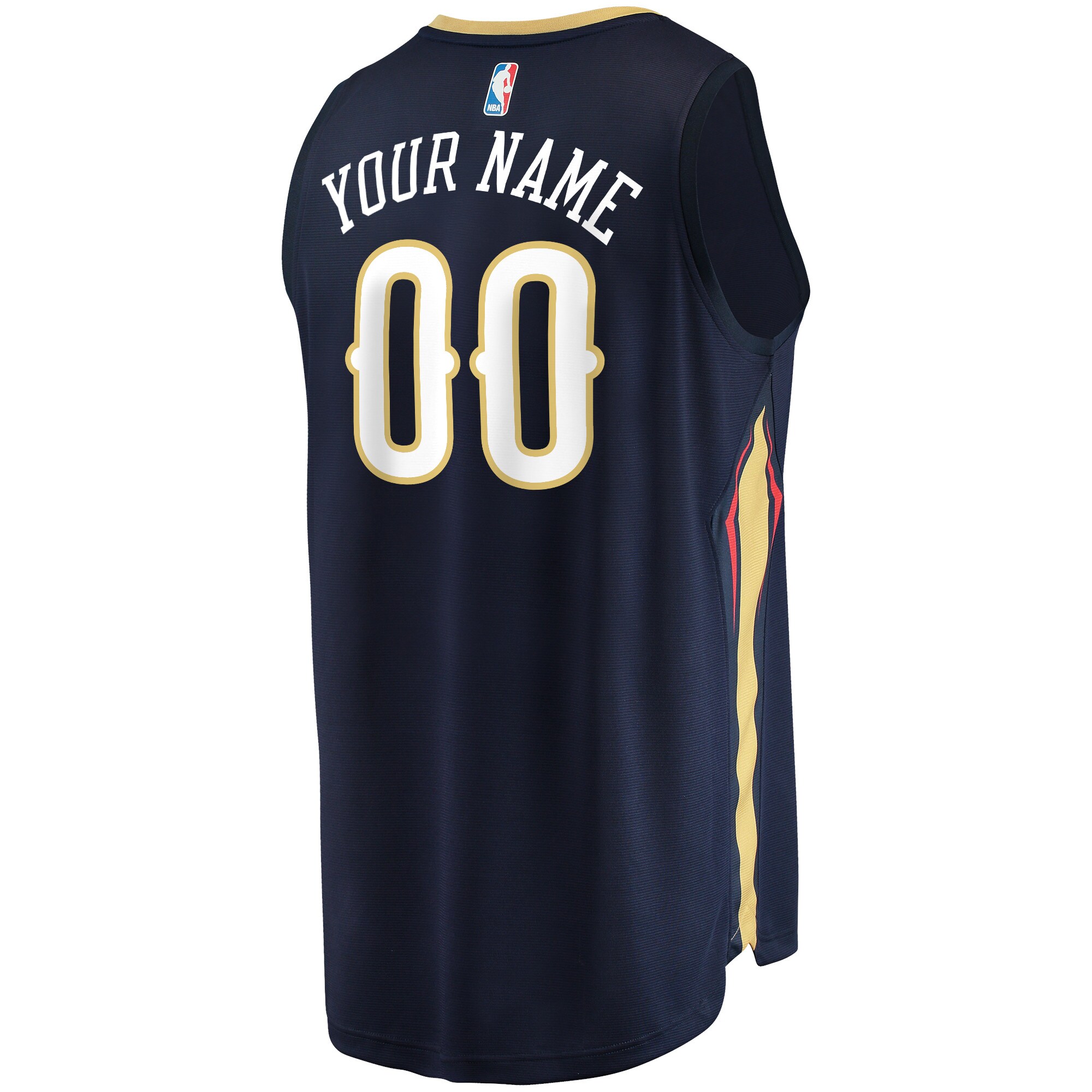Alternative view of Pelicans Navy Custom Jersey - Fanatics - Personalized Style