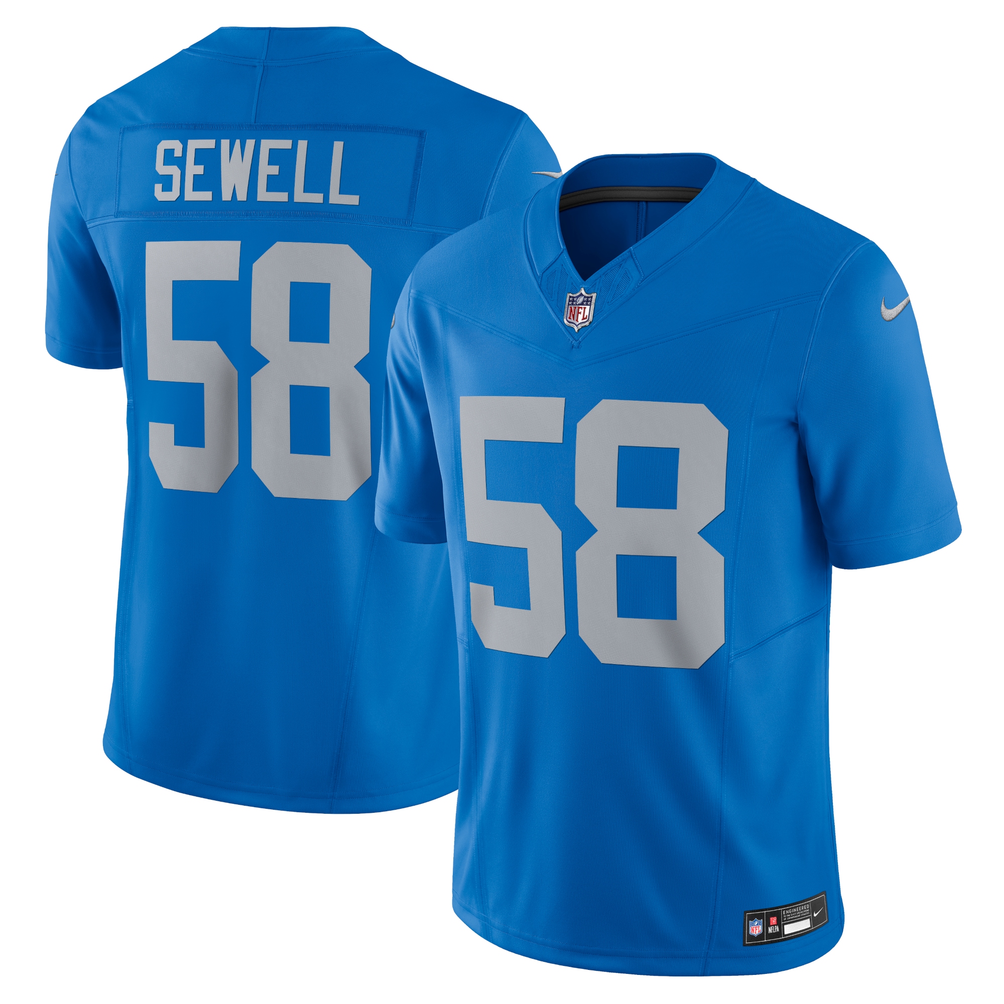 Penei Sewell Detroit Lions Vapor F.U.S.E. Alternate Limited Jersey