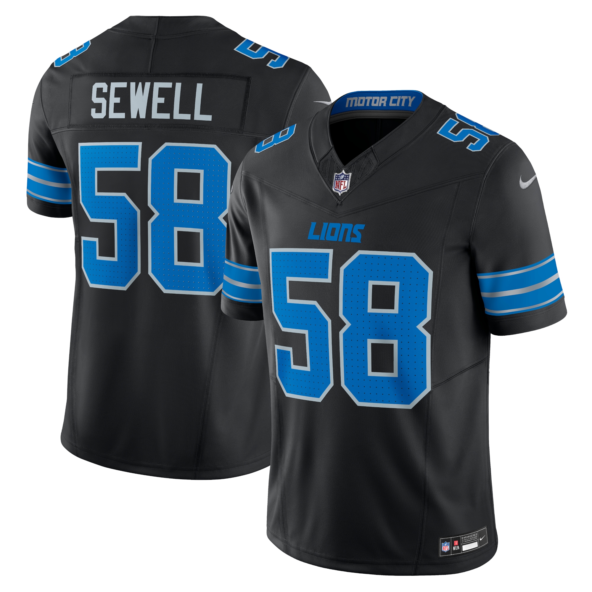 Penei Sewell Detroit Lions Vapor F.U.S.E. Alternate Limited Jersey