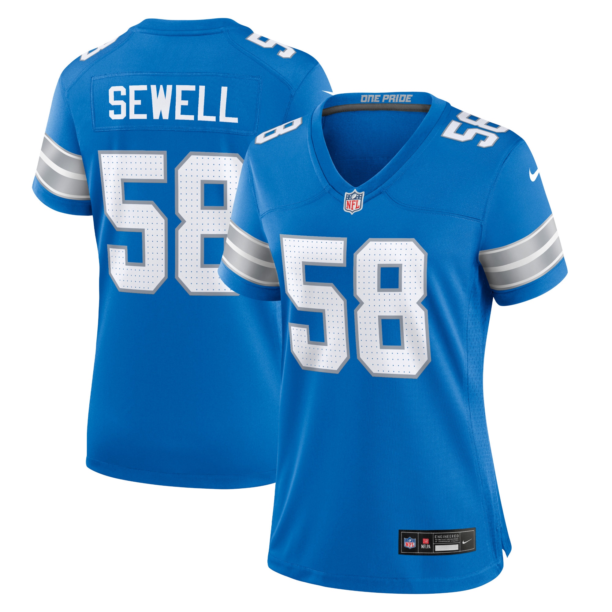 Penei Sewell Detroit Lions Women's Game Jersey