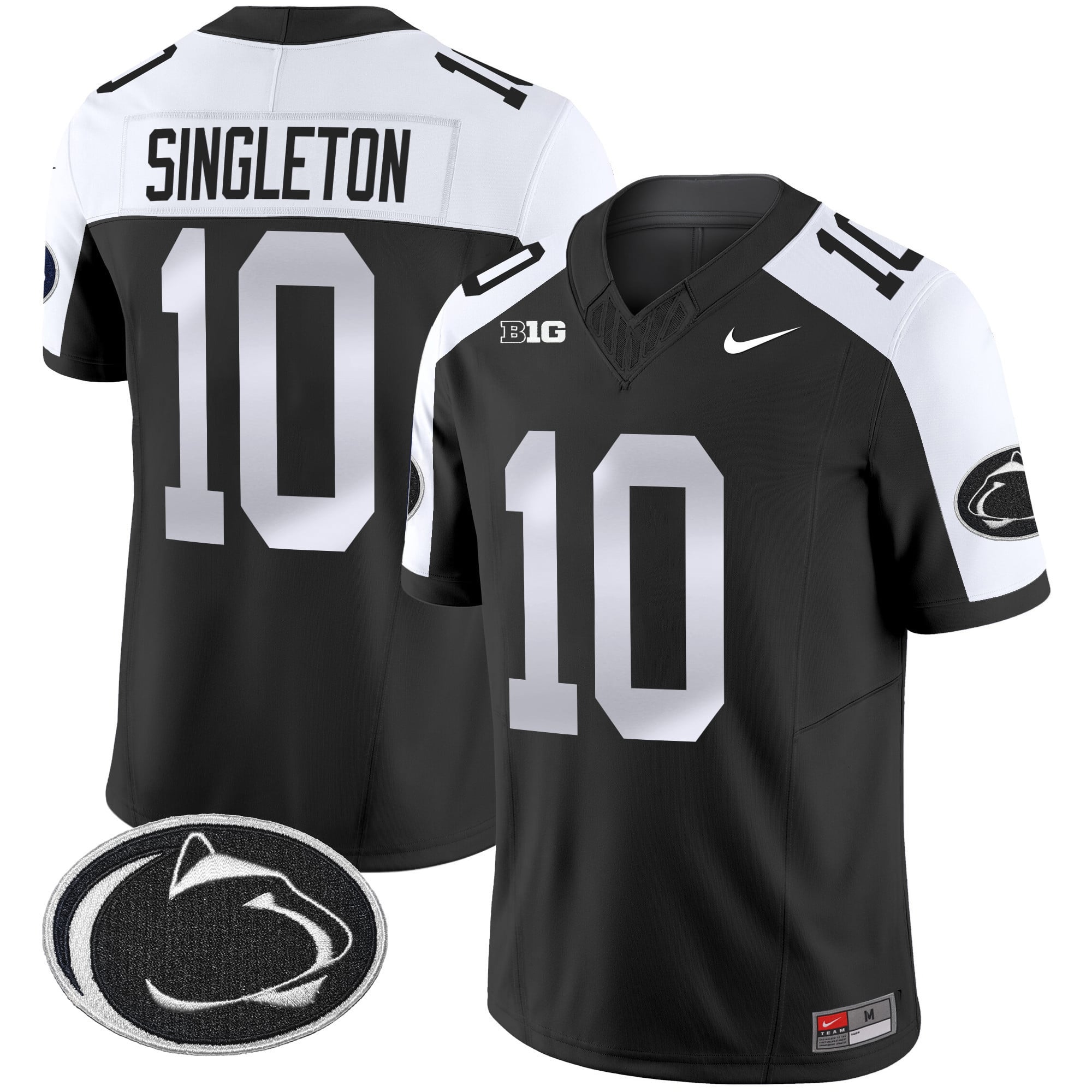 Alternative view of Penn State #15 Black Jersey - Nike Penn State Nittany Lions #15 Black