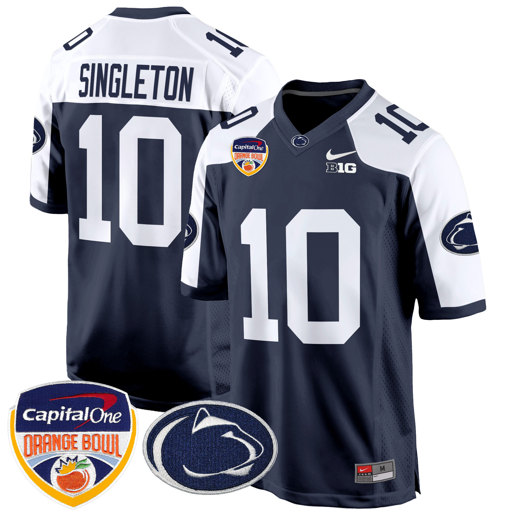 Alternative view of Penn State #15 Navy Jersey - Nike Penn State Nittany Lions #15 Navy