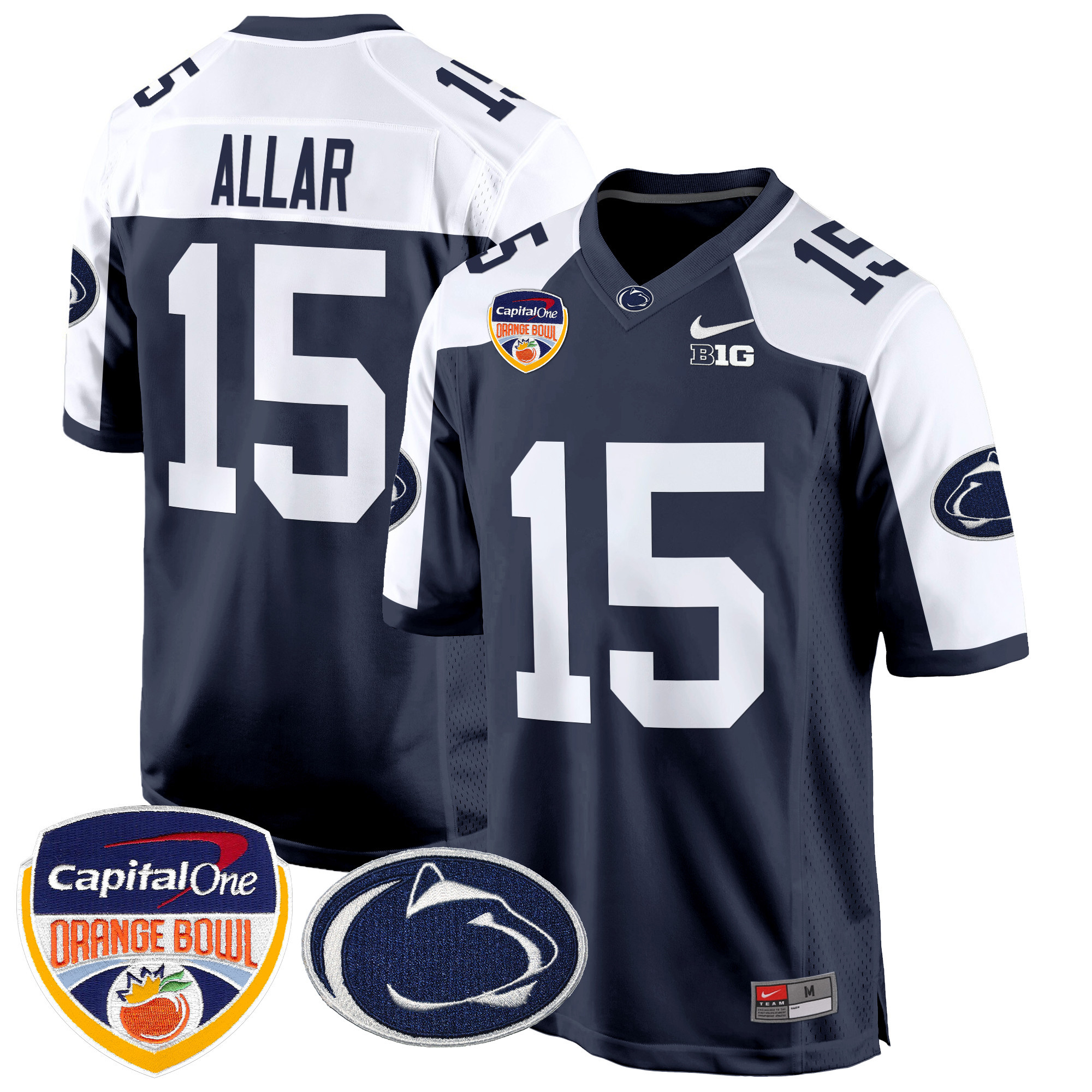 Penn State #15 Navy Jersey - Nike Penn State Nittany Lions #15 Navy