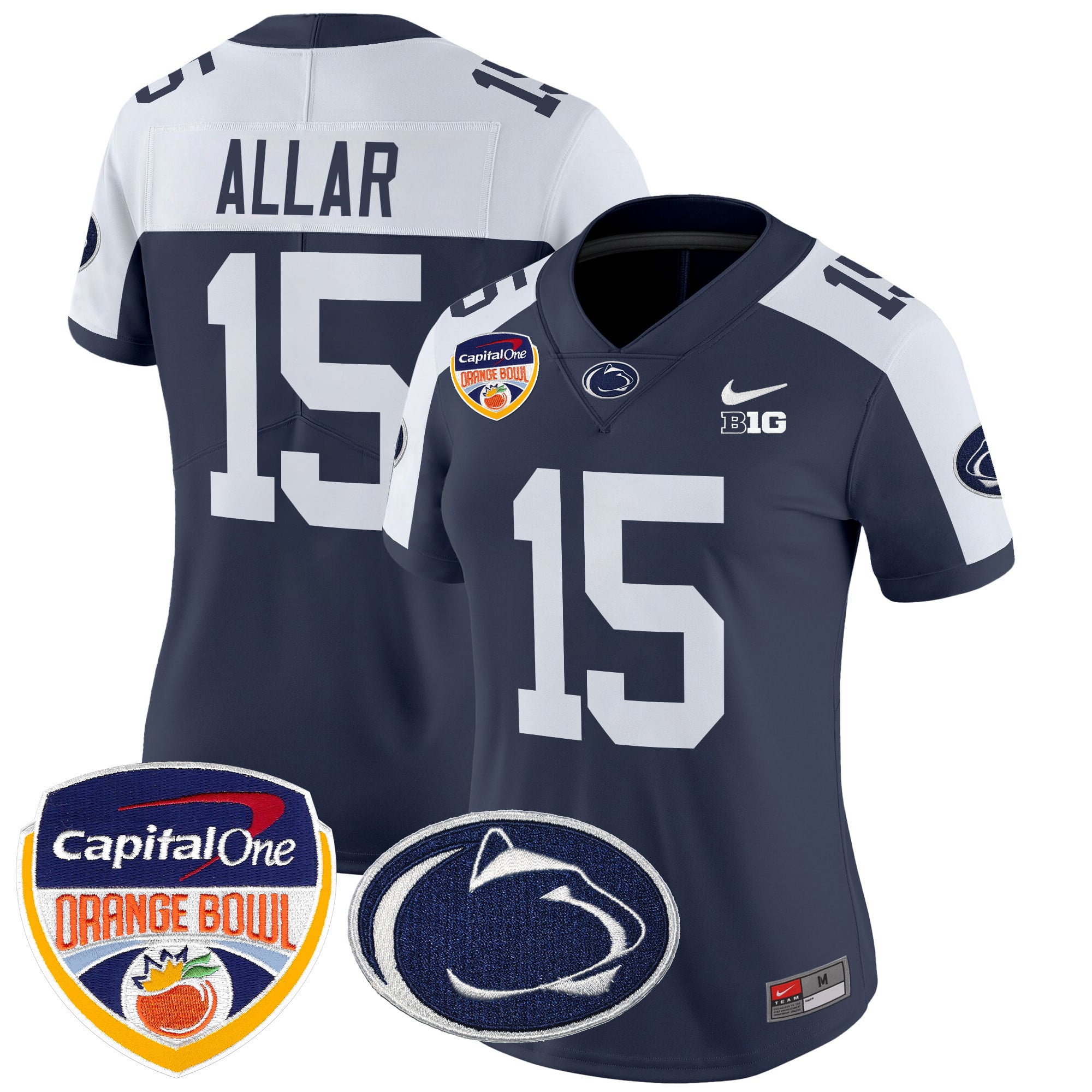 Penn State Allar #15 Jersey - Nike - Navy Orange Bowl