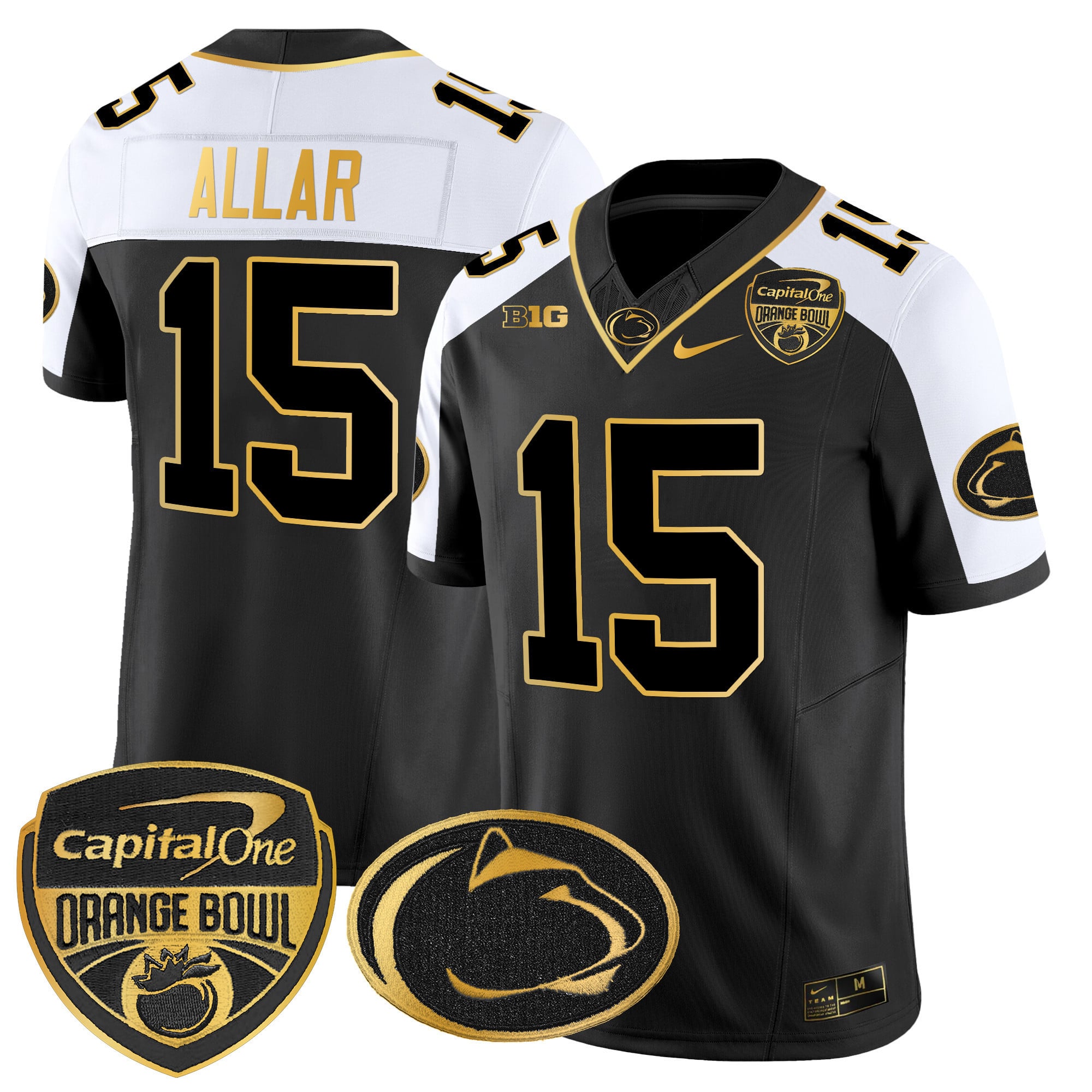 Penn State Black Gold Jersey - Nike Penn State Nittany Lions #15