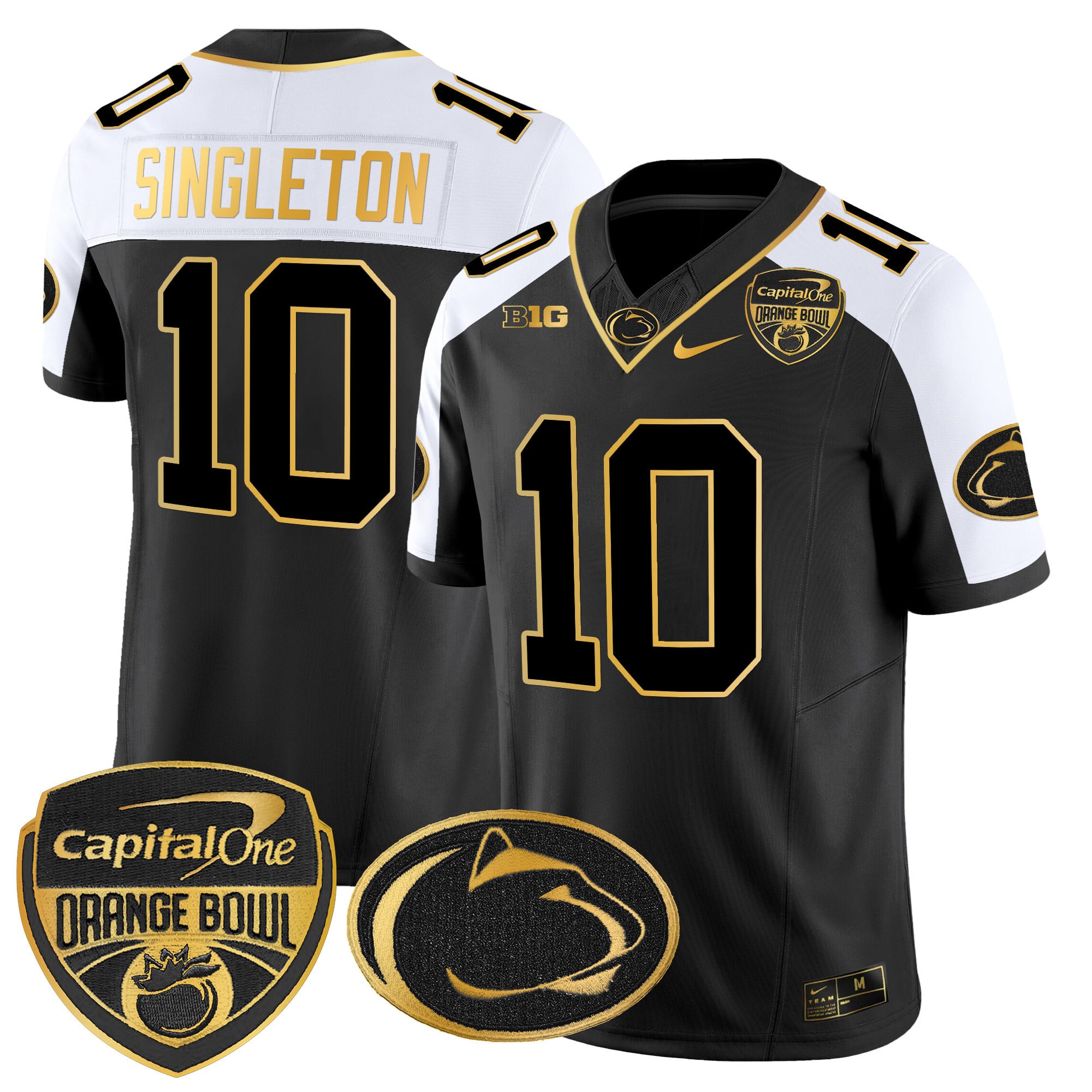 Alternative view of Penn State Black Gold Jersey - Nike Penn State Nittany Lions #15