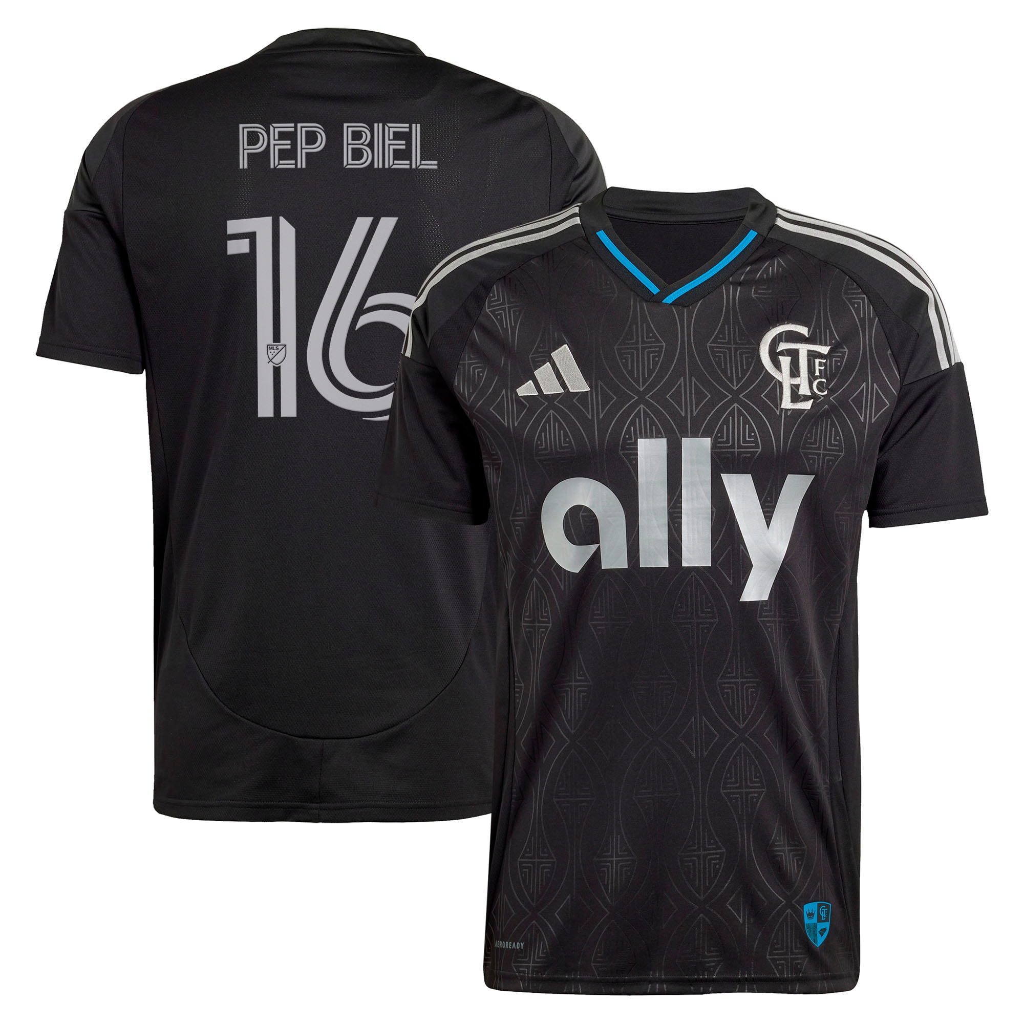 Pep Biel Charlotte FC 2025 Fortress Kit Jersey - Black