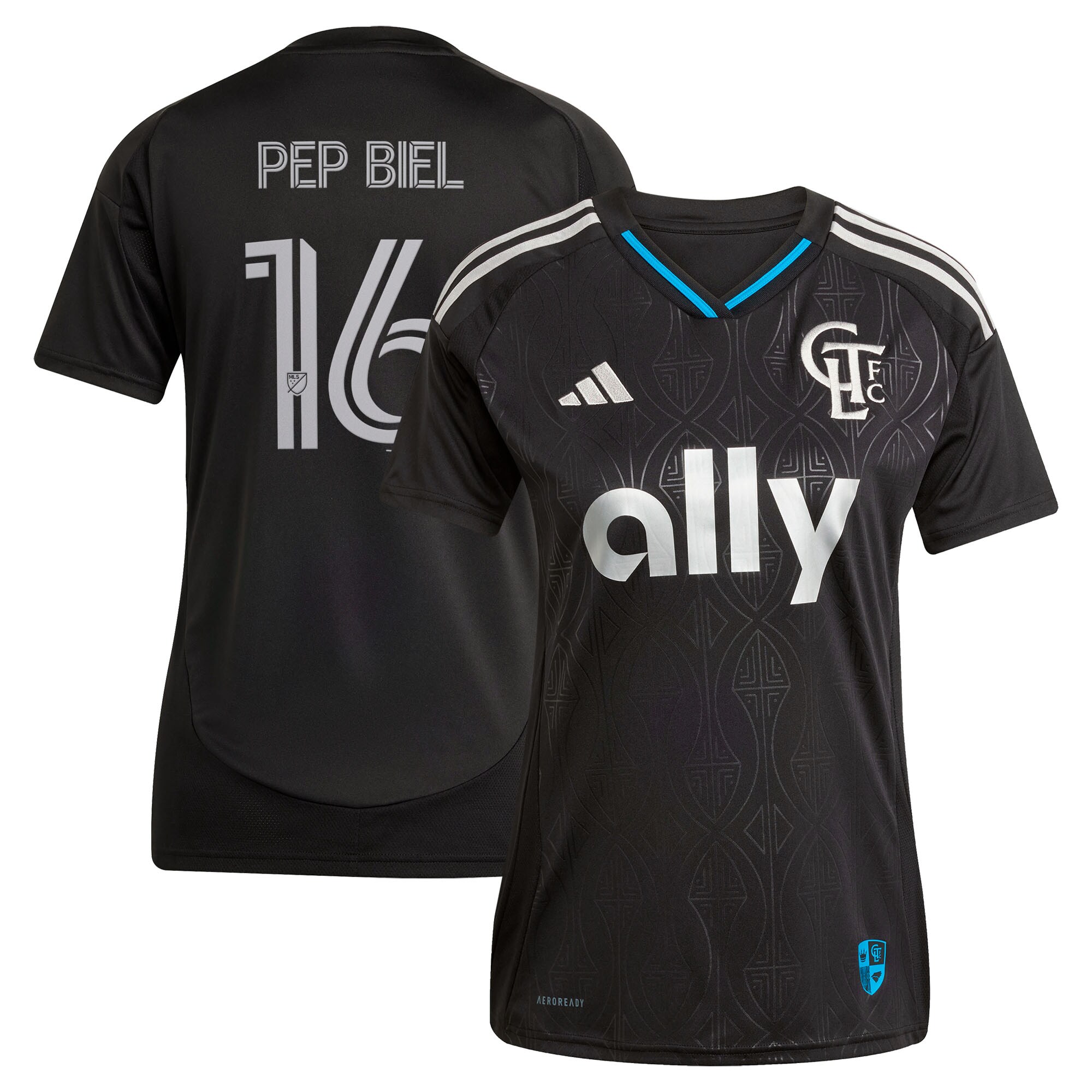 Pep Biel Charlotte FC Women's 2025 Fortress Kit Jersey - Black
