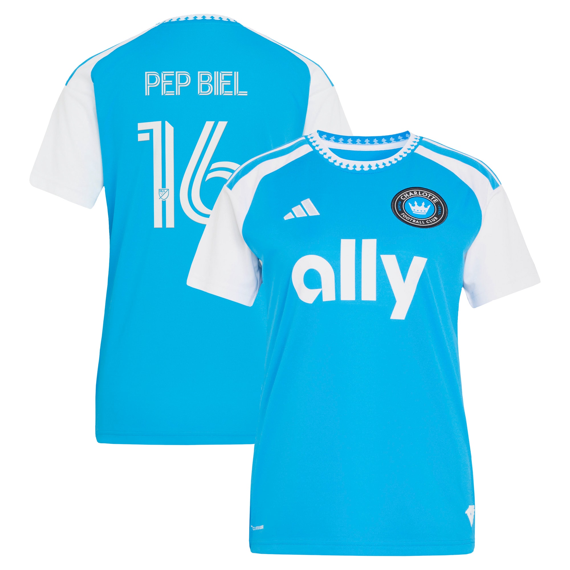 Pep Biel Charlotte FC Women's 2026 Carolina Kit: Crowns Up Jersey - Blue
