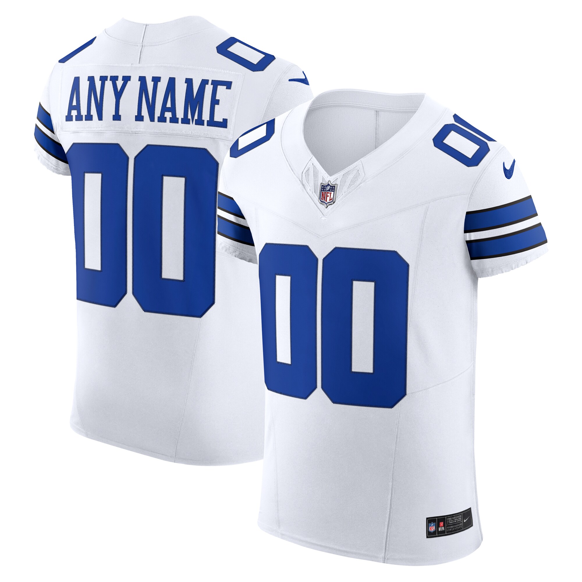 personalize Nike Cowboys White Custom Jersey - Nike Cowboys White