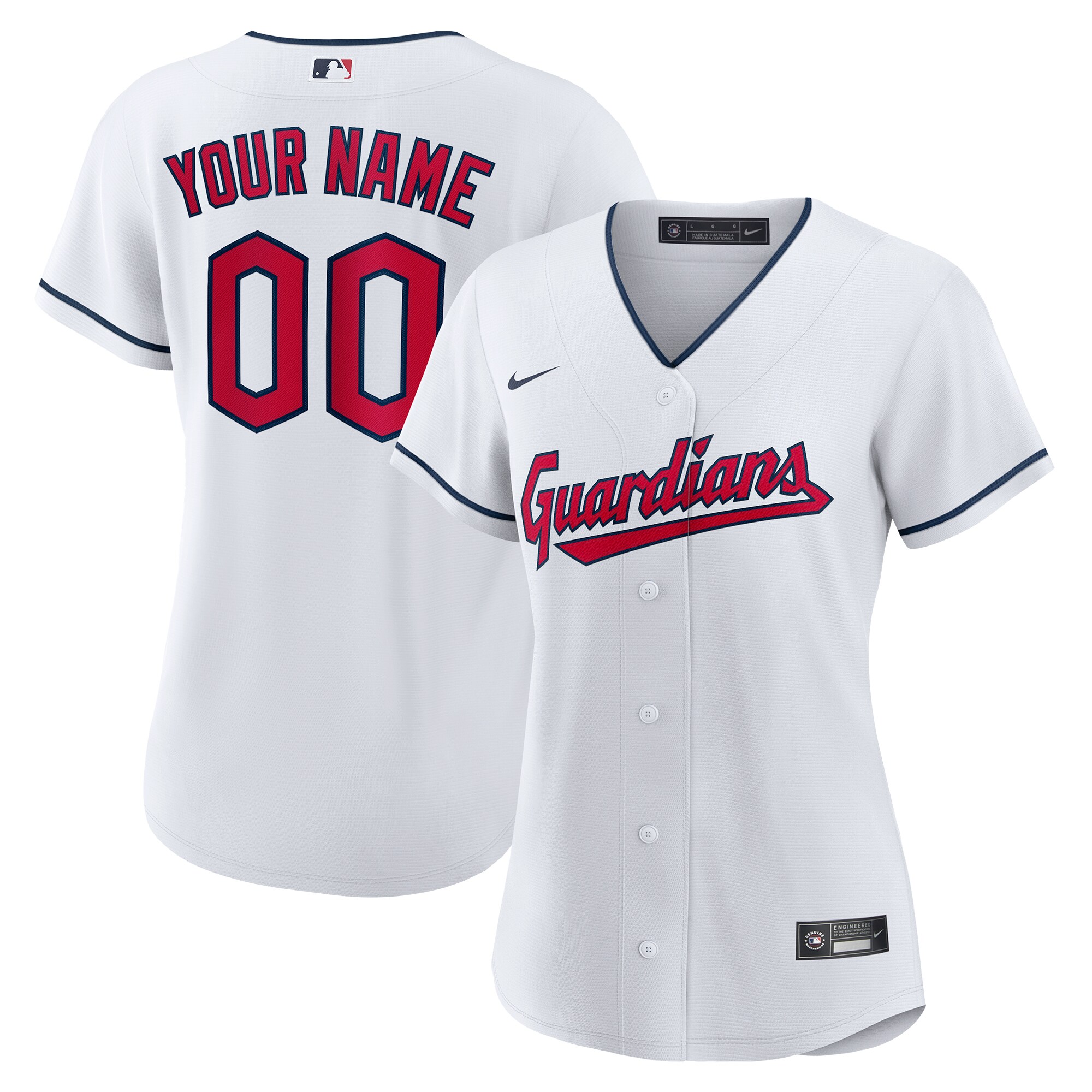 Alternative view of personalize Nike Guardians White Custom Jersey - Nike Guardians White