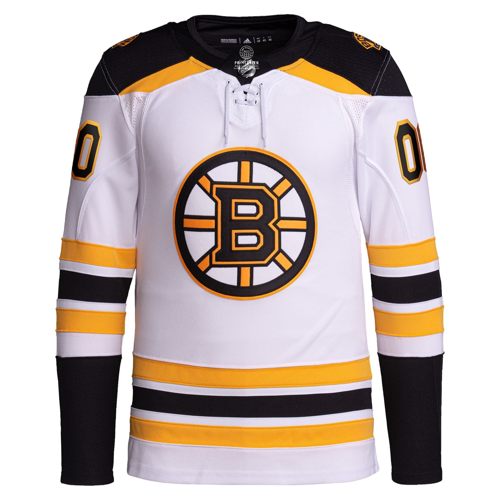 Alternative view of personalized Adidas Bruins White Jersey - Adidas Bruins White Jersey