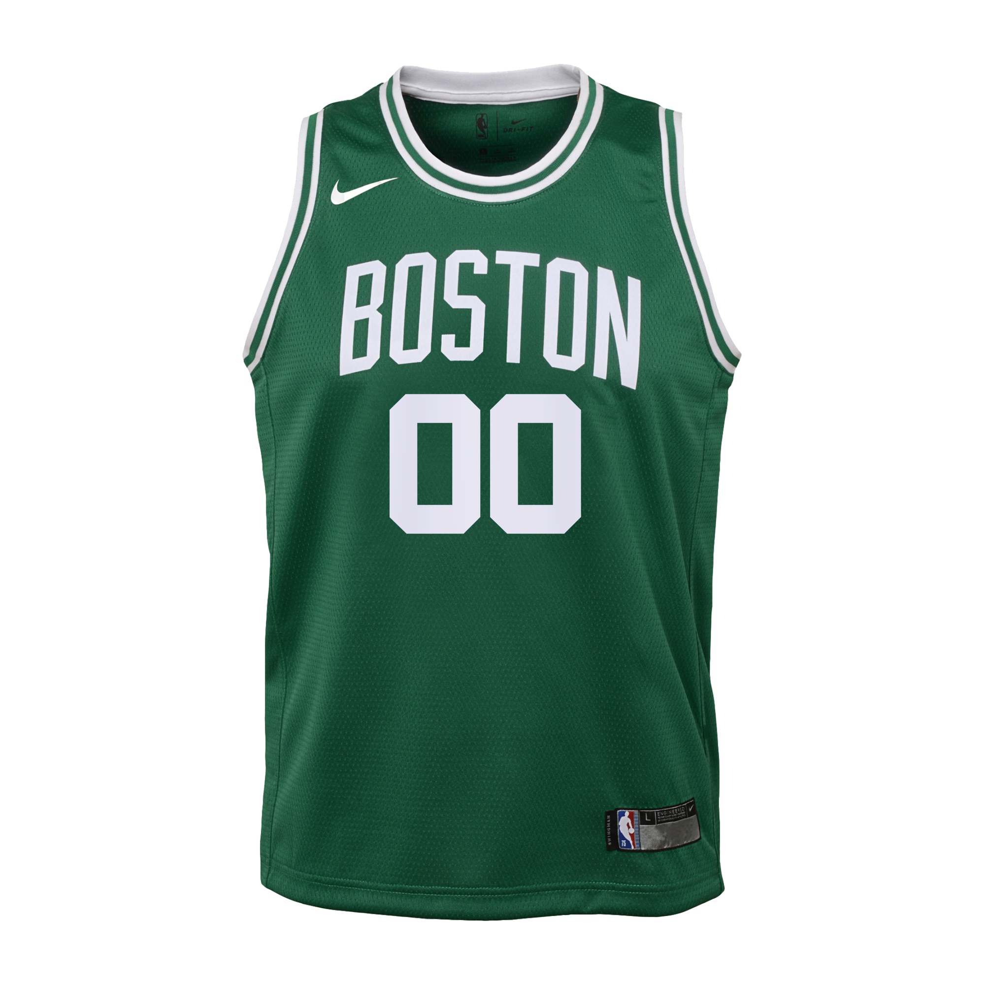Alternative view of personalized edition Nike Celtics Green Custom Jersey - Nike Celtics