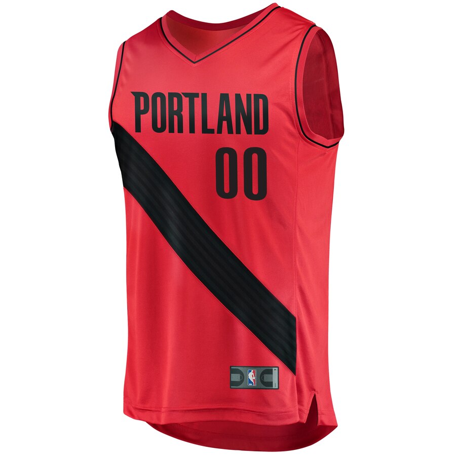 Alternative view of personalized Fanatics Blazers Red Custom Jersey - Fanatics Blazers Red