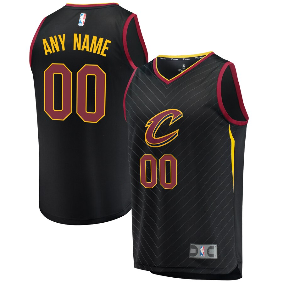 personalized Fanatics Cavs Black Custom Jersey - Fanatics Cavs Black