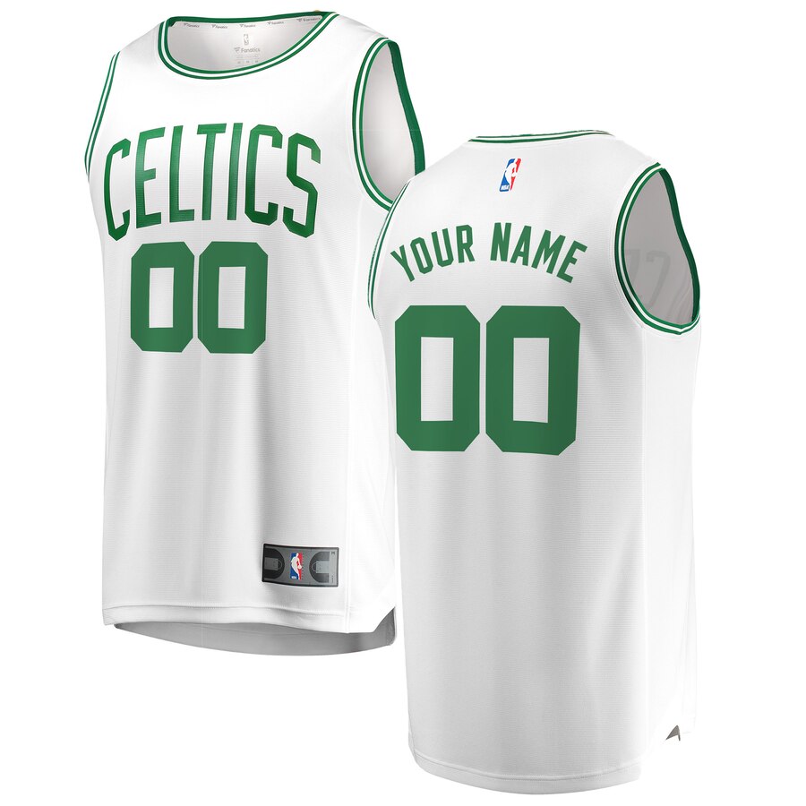 personalized Fanatics Celtics White Custom Jersey - Fanatics Celtics