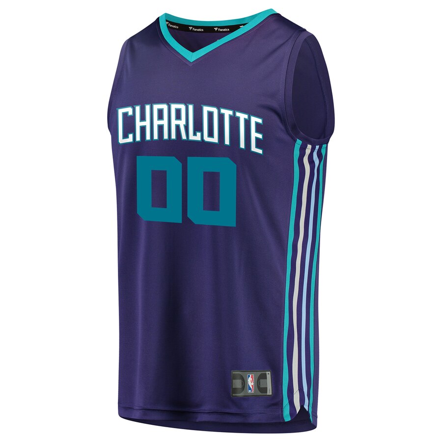 Alternative view of personalized Fanatics Hornets Purple Custom Jersey - Fanatics Hornets