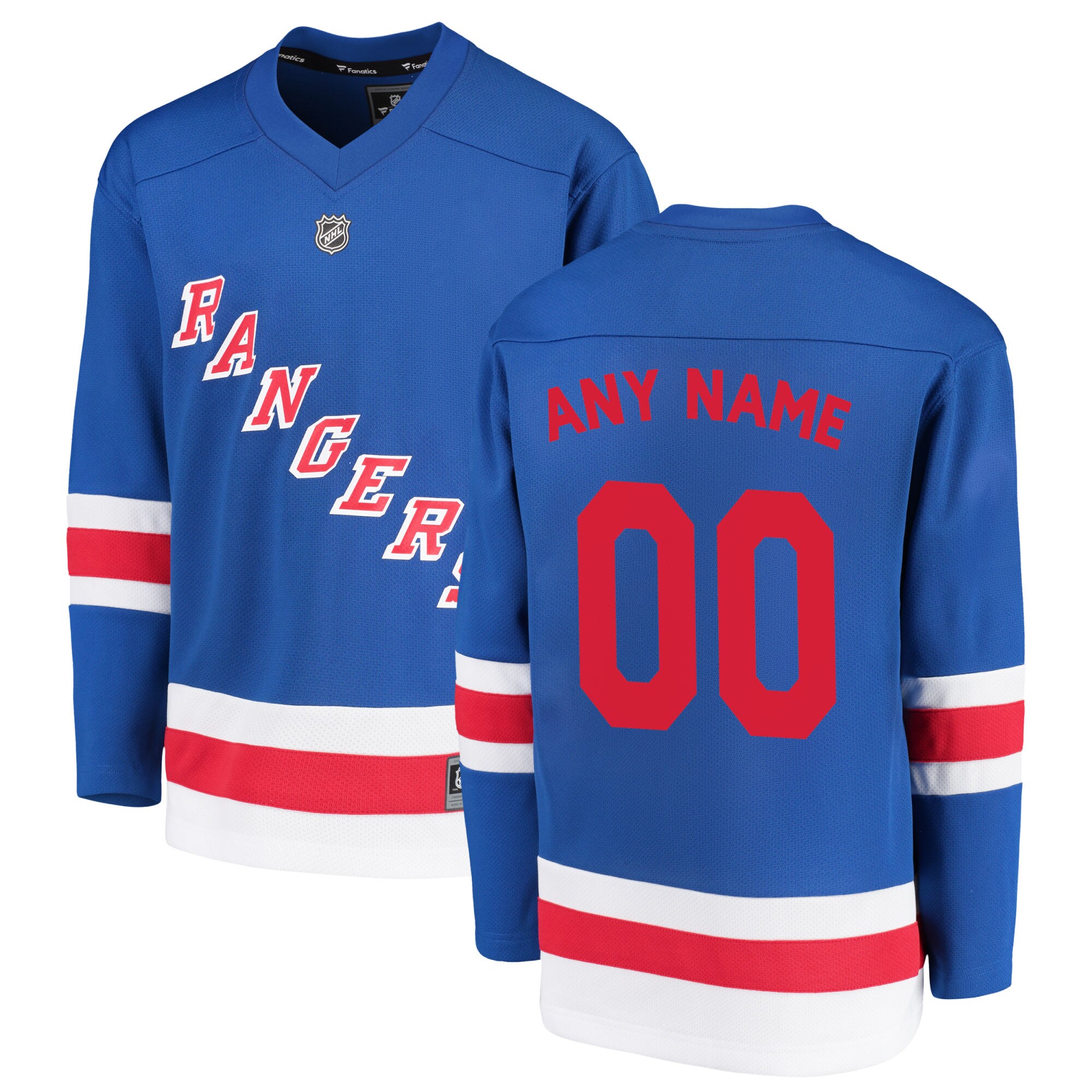 personalized Fanatics Rangers Blue Jersey - Fanatics Rangers Blue