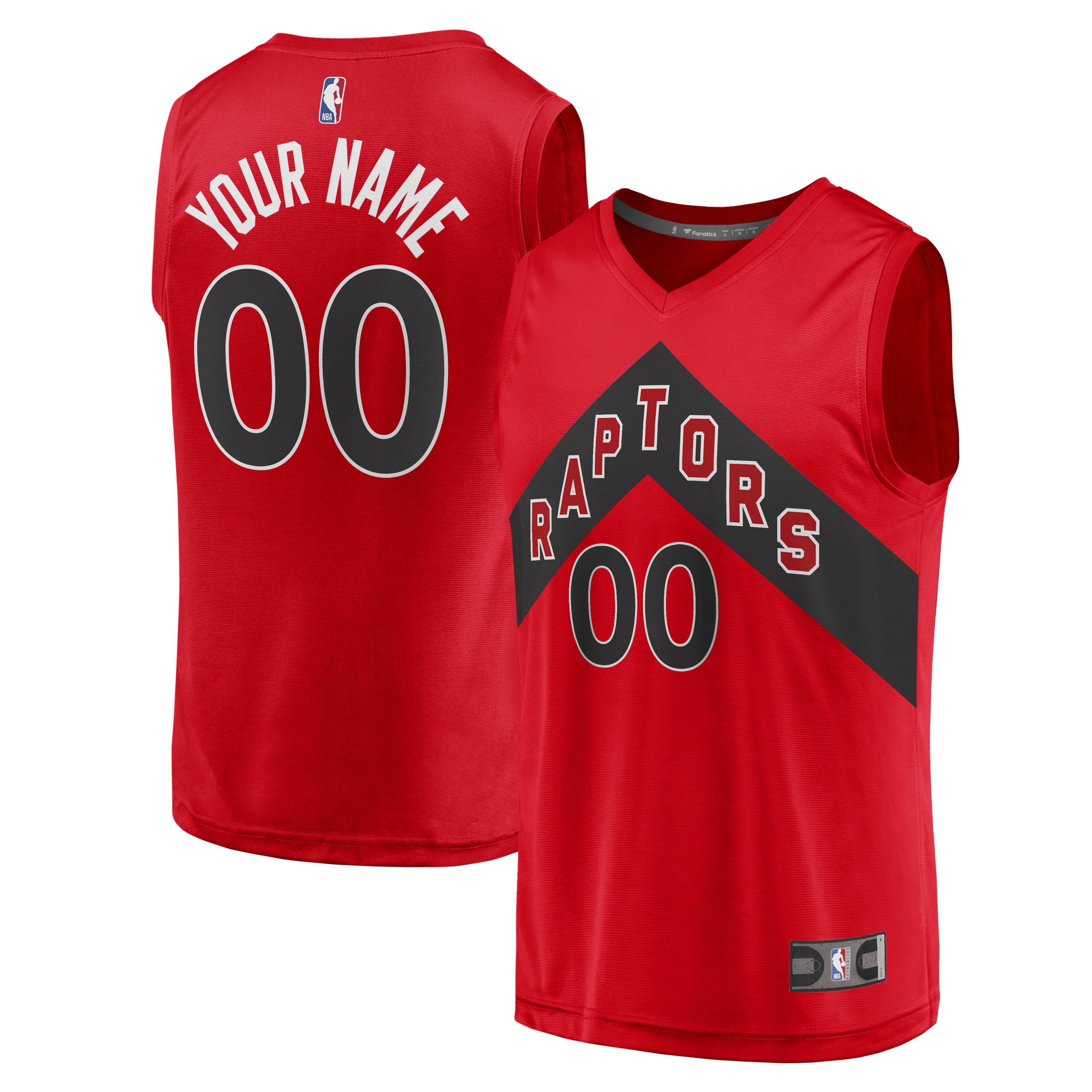 personalized Fanatics Raptors Red Custom Jersey - Fanatics Raptors Red 2