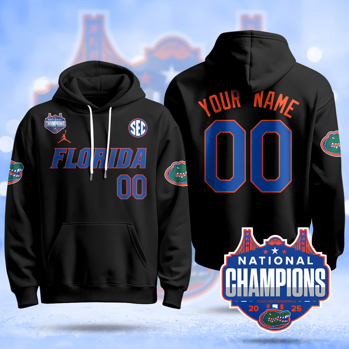 personalized Florida Gators Black Hoodie - Florida Gators Black Hoodie