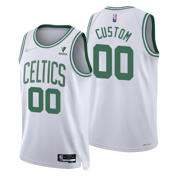personalized Nike Celtics White Custom Jersey - Nike Celtics White