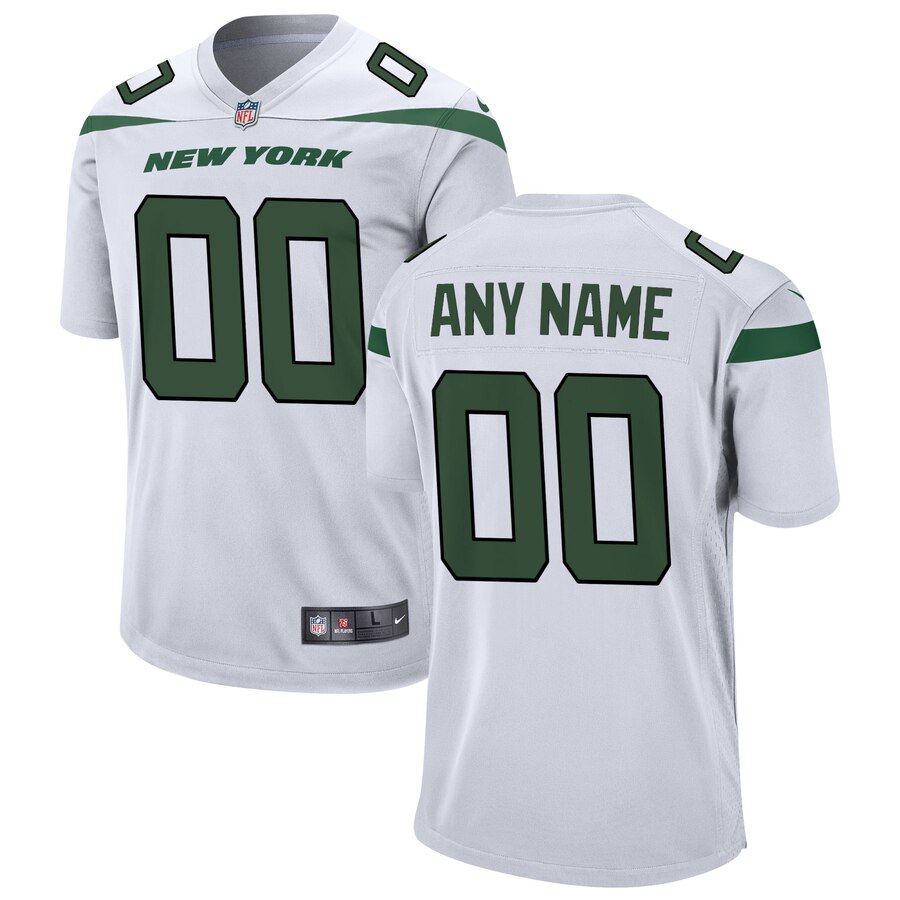 personalized Nike Jets White Custom Jersey - Nike Jets White Custom