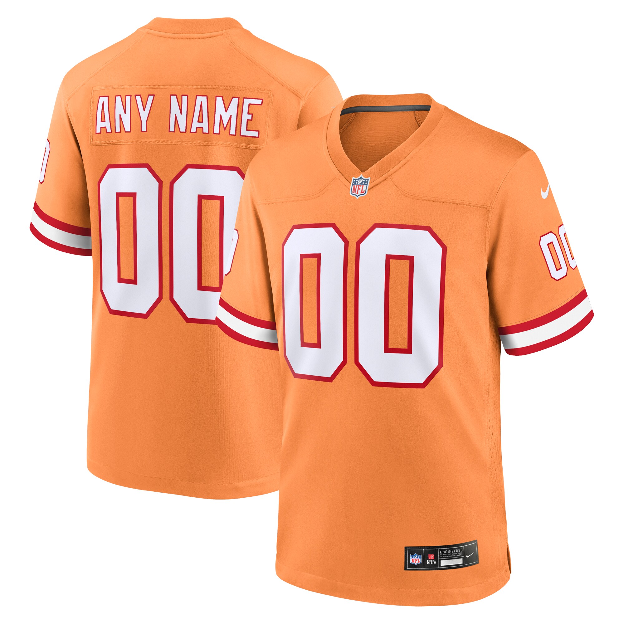 personalized Nike Orange Custom Jersey - Nike Orange Custom Jersey
