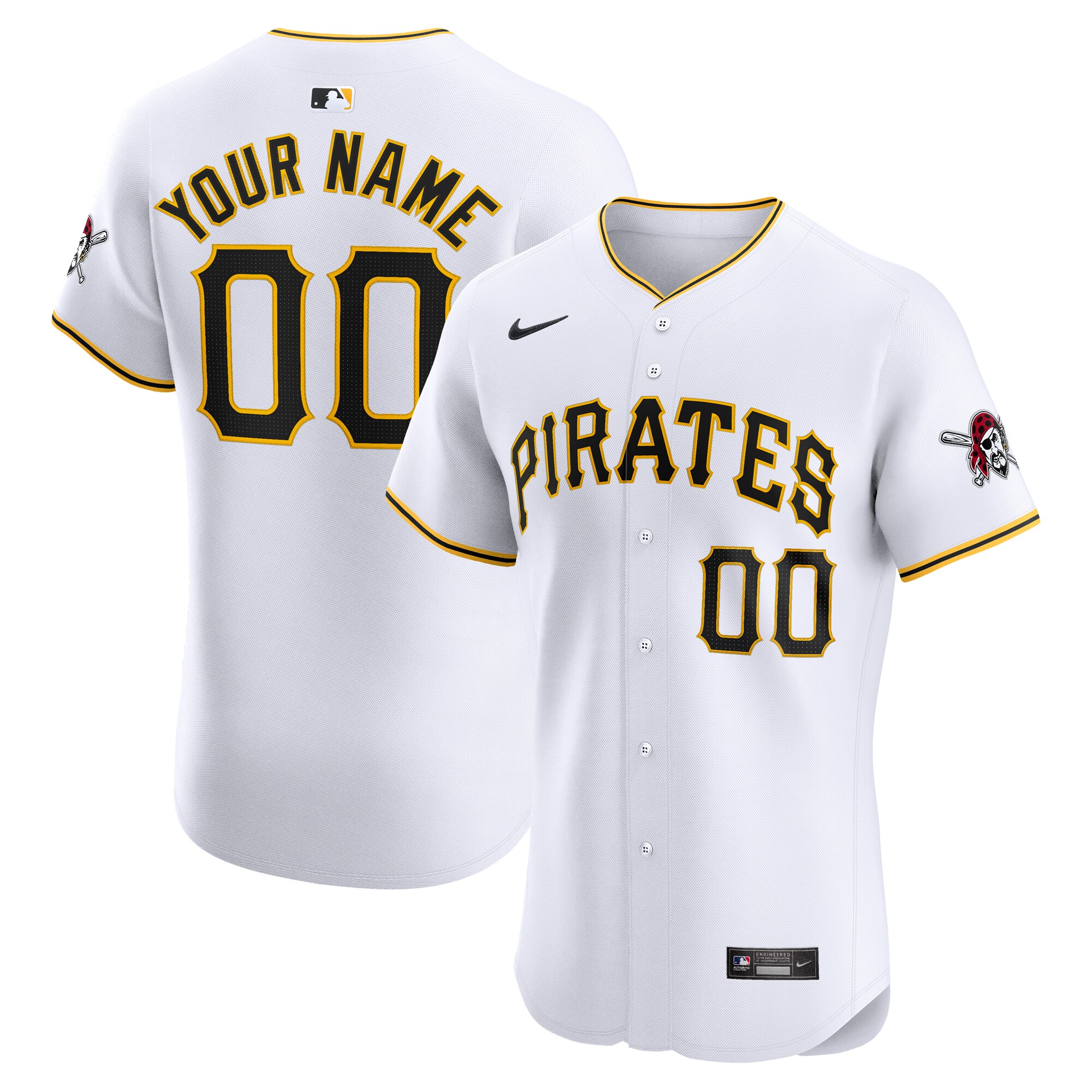 personalized Nike Pirates Custom White Jersey - Nike Pirates Custom