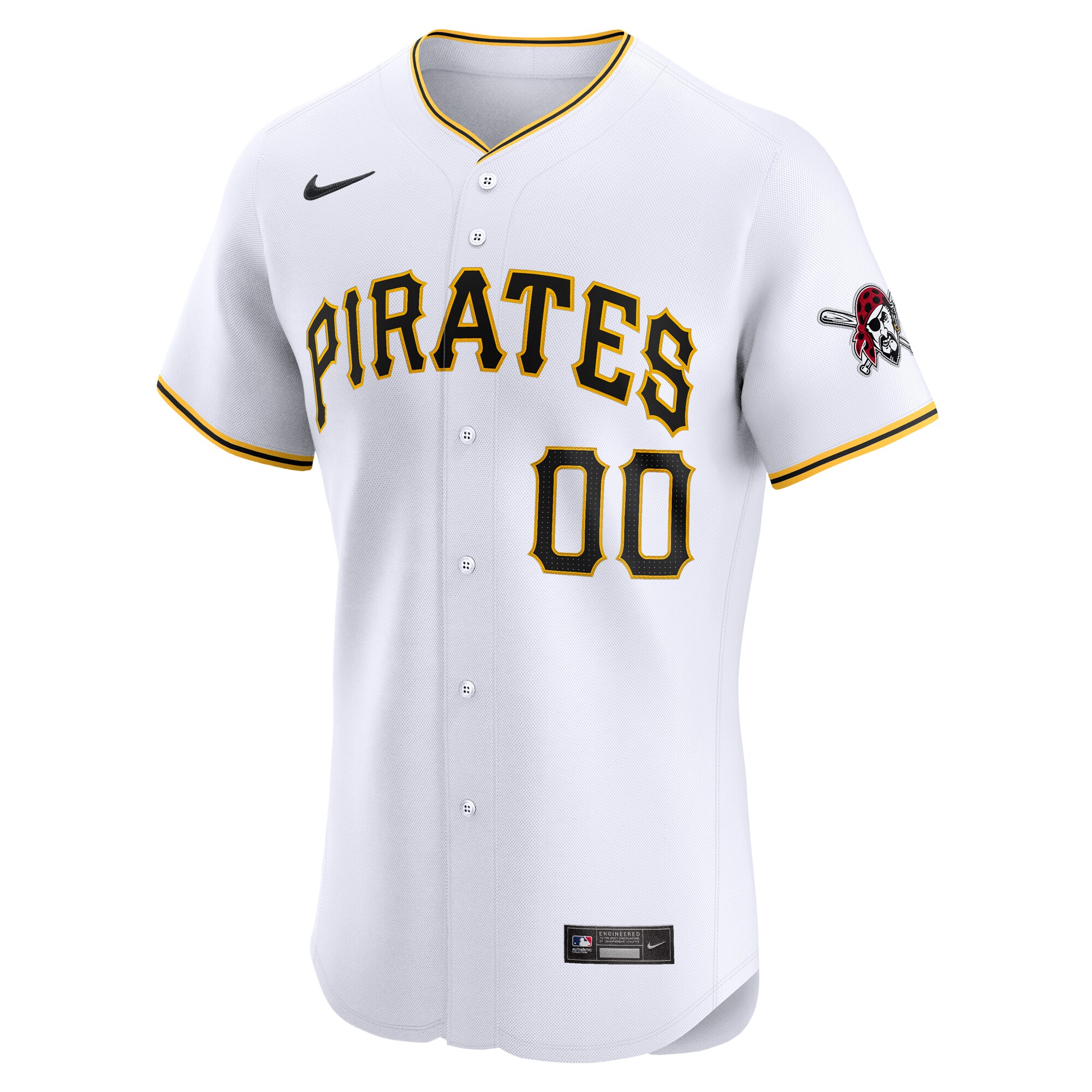Alternative view of personalized Nike Pirates Custom White Jersey - Nike Pirates Custom