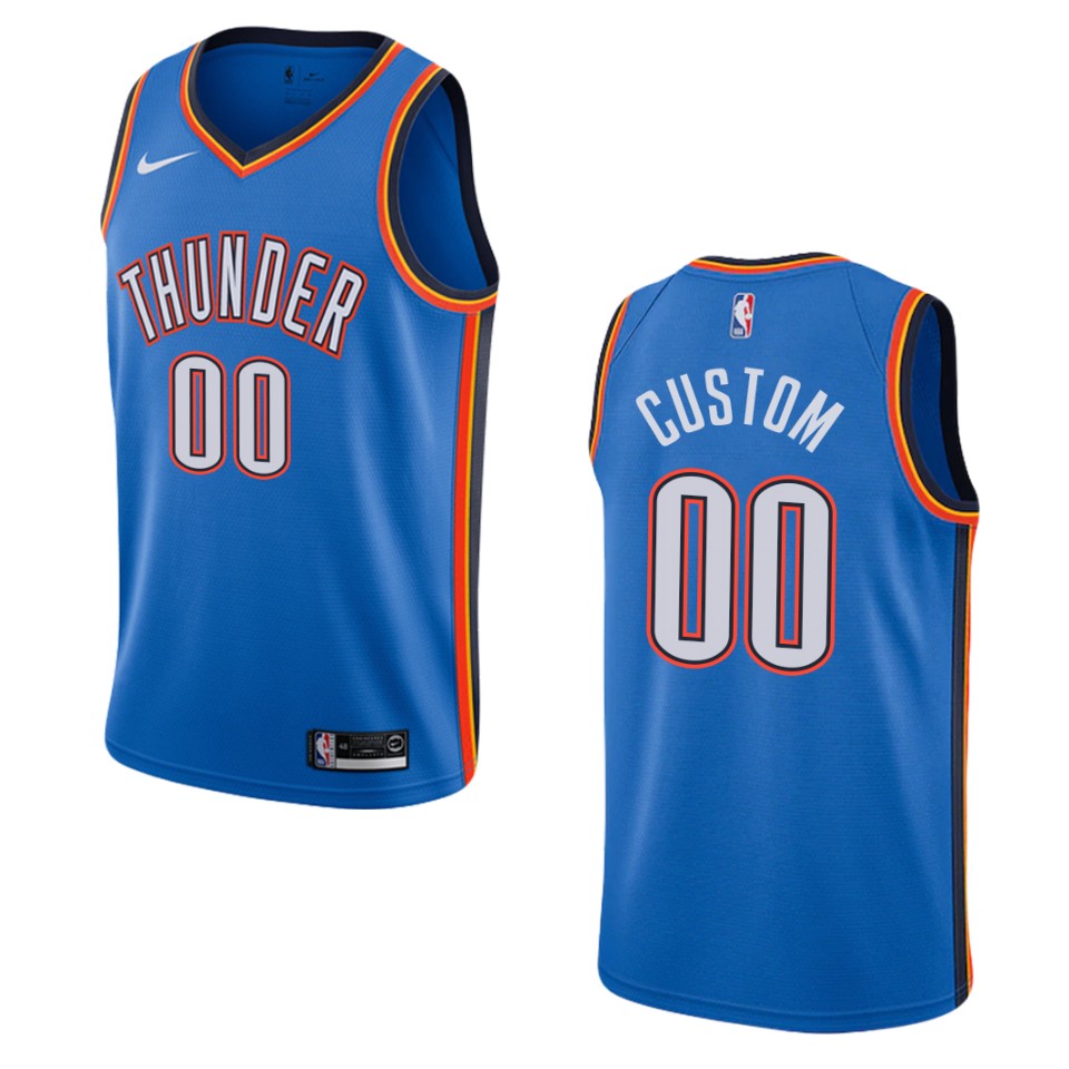 personalized Nike Thunder Blue Custom Jersey - Nike Thunder Blue