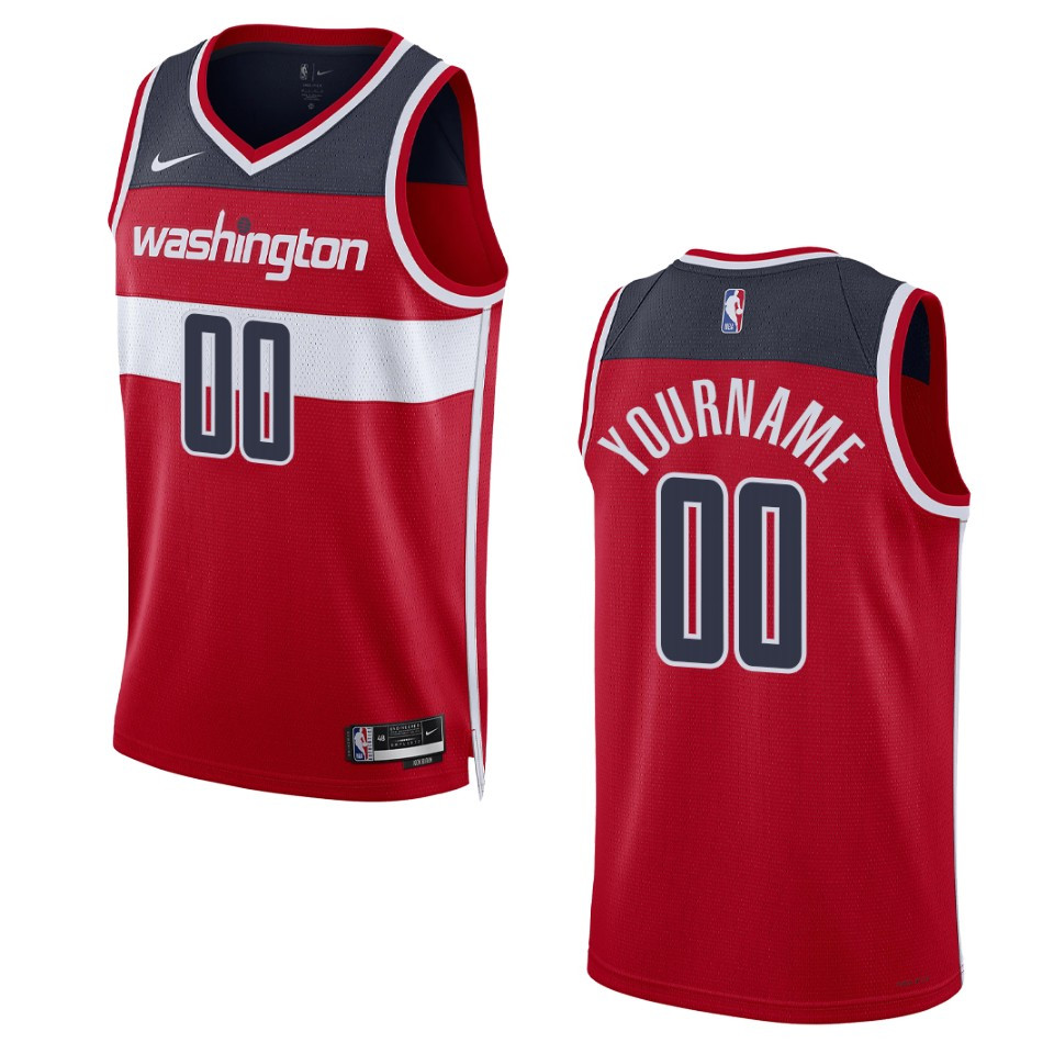 personalized Nike Wizards Red Jersey - Nike Wizards Red Jersey