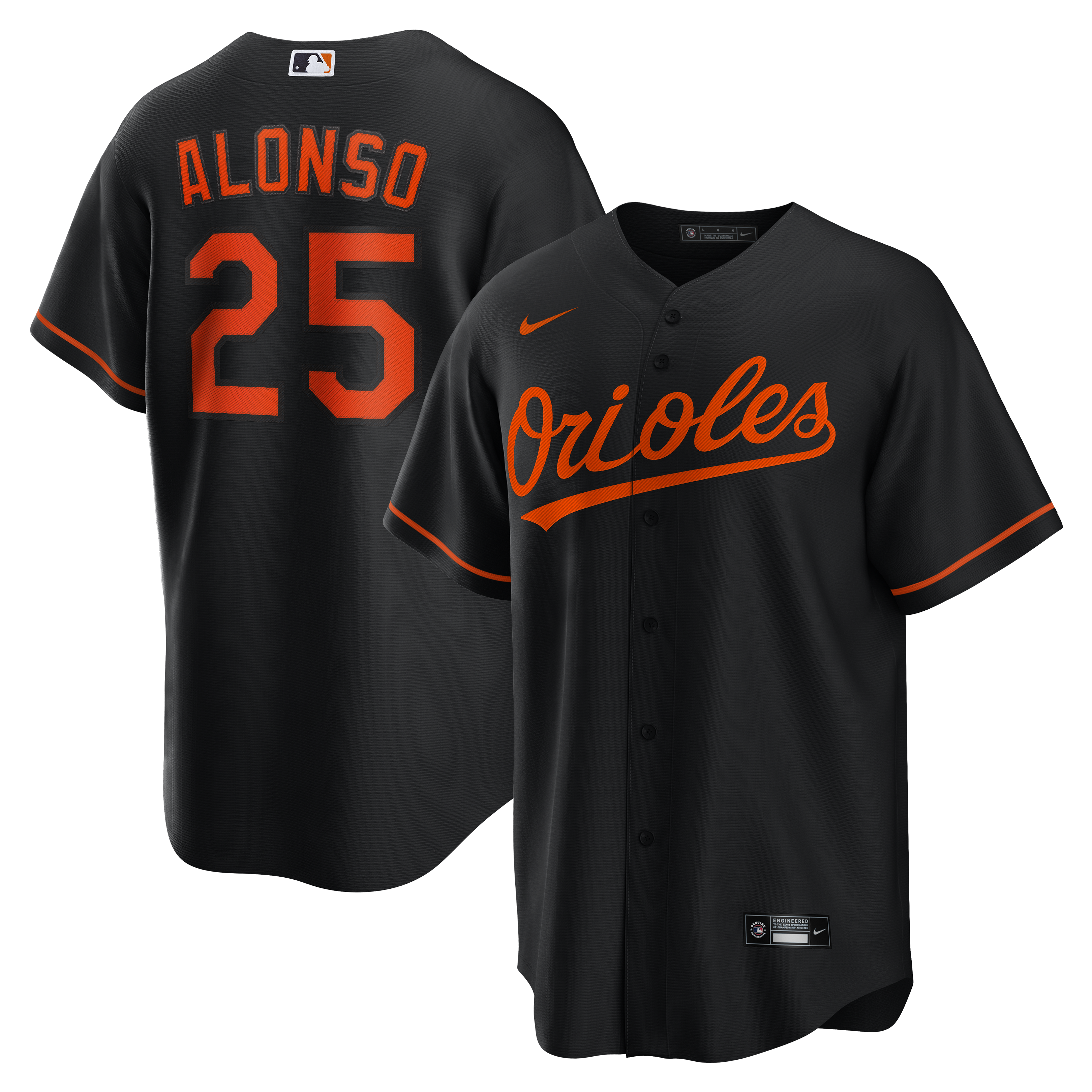 Pete Alonso Baltimore Orioles Alternate Jersey - Black