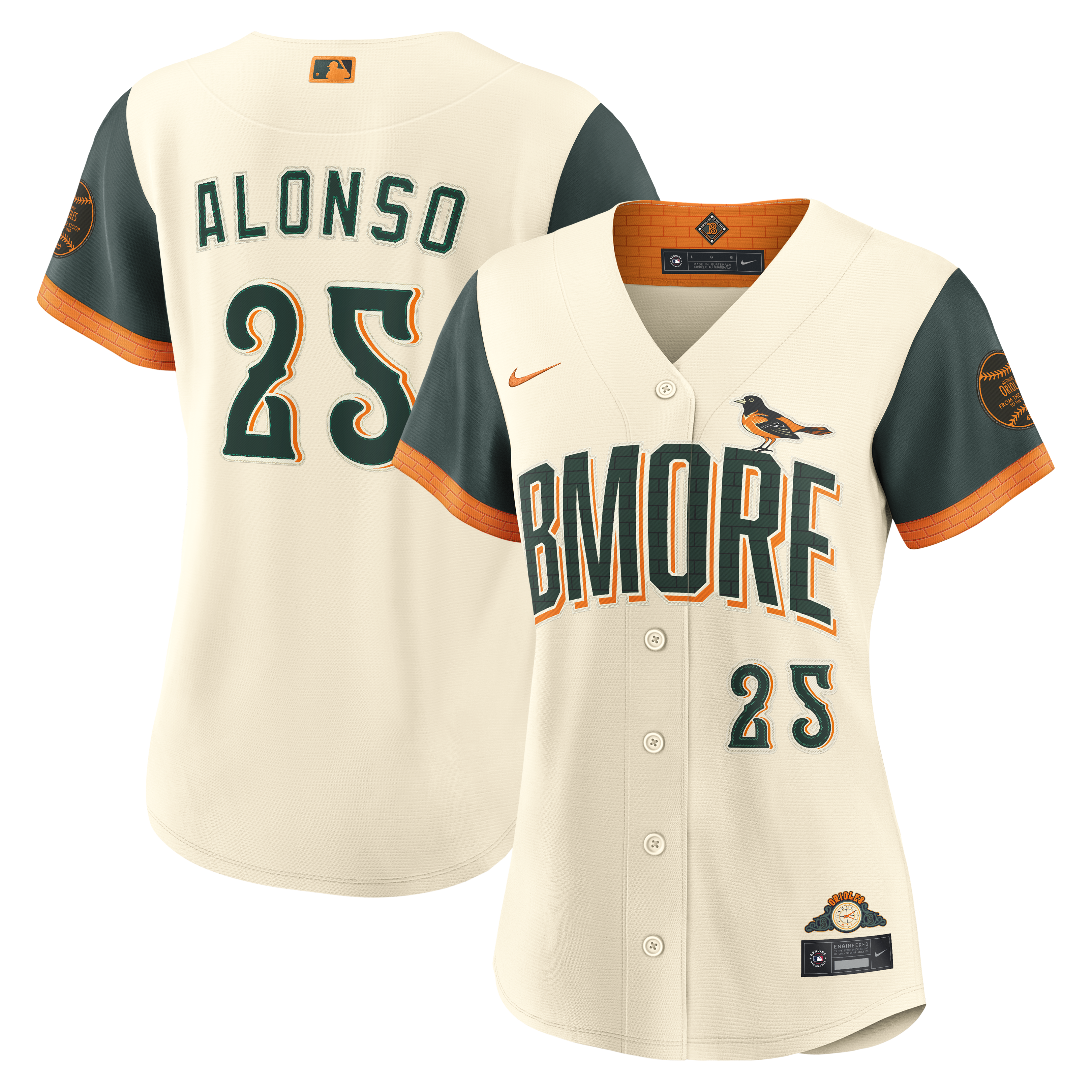 Pete Alonso Baltimore Orioles Women's 2026 City Connect Stadium Jersey - Natural