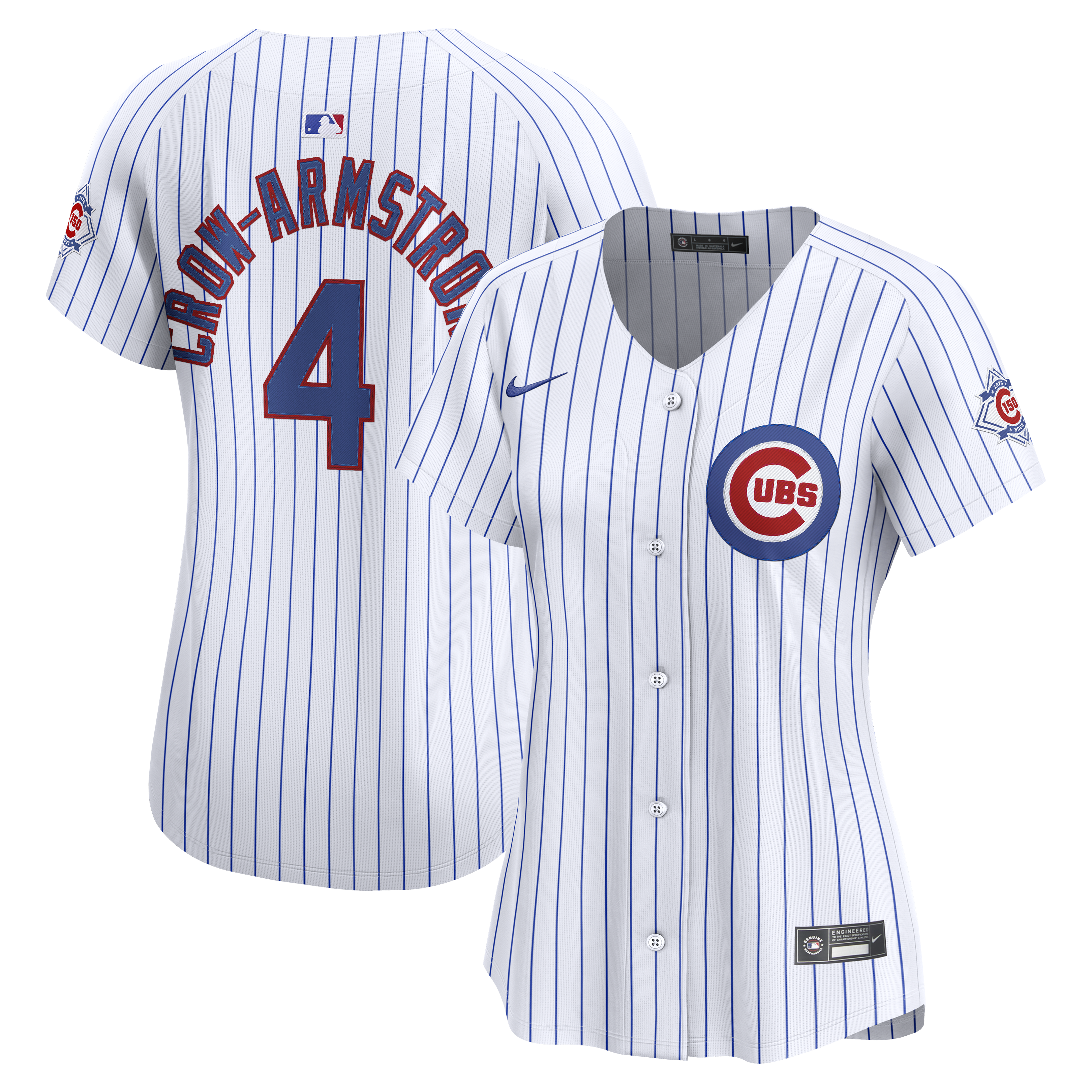 Pete Crow-Armstrong Chicago Cubs Women's 150th Anniversary Limited Jersey - White