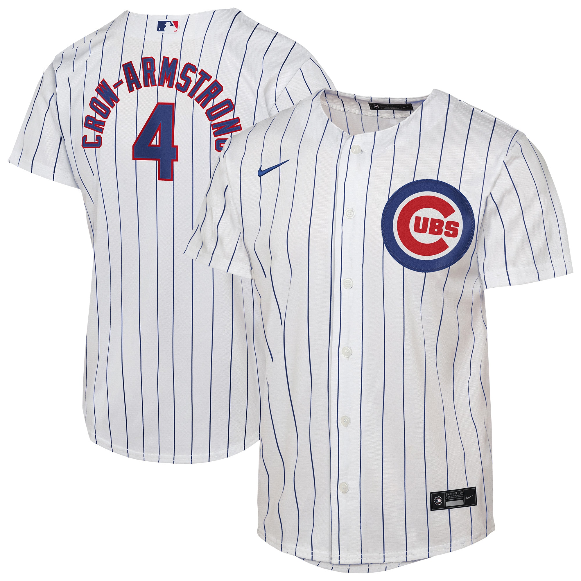 Pete Crow-Armstrong Chicago Cubs Youth Home Player Jersey - White