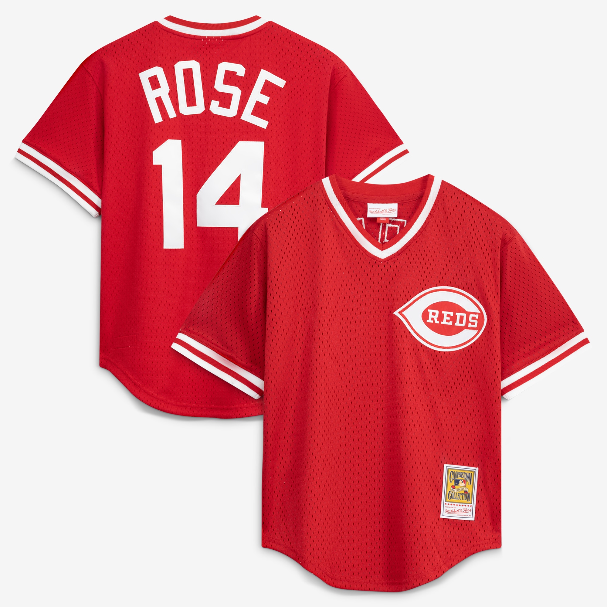 Pete Rose Cincinnati Reds Batting Practice Jersey - Red