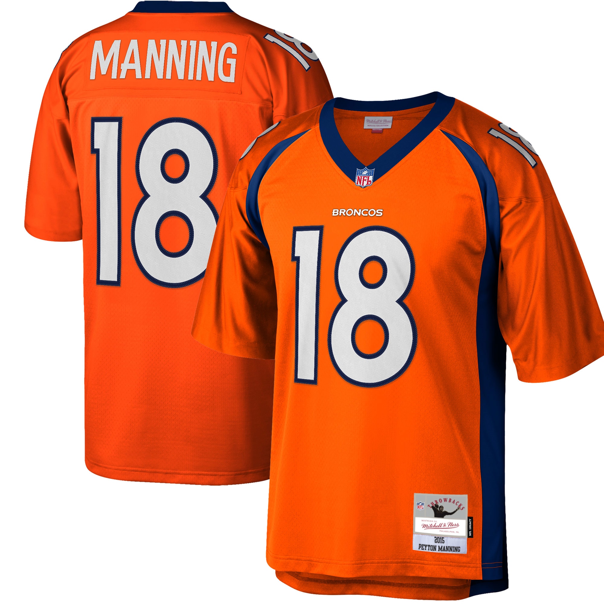 Peyton Manning Denver Broncos Big & Tall 2015 Retired Player Jersey - Orange