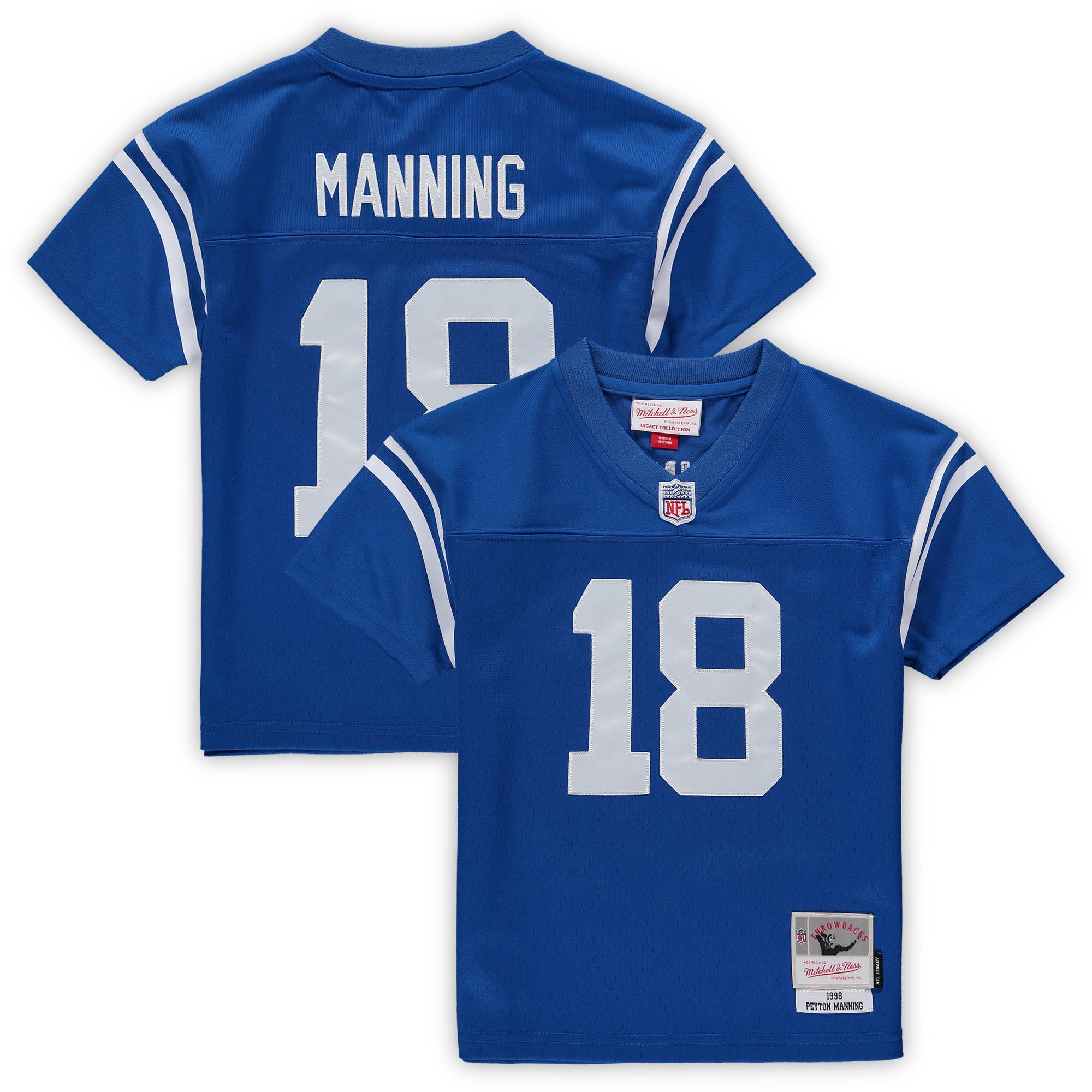 Peyton Manning Indianapolis Colts Male Preschool Retired Legacy Jersey - Royal