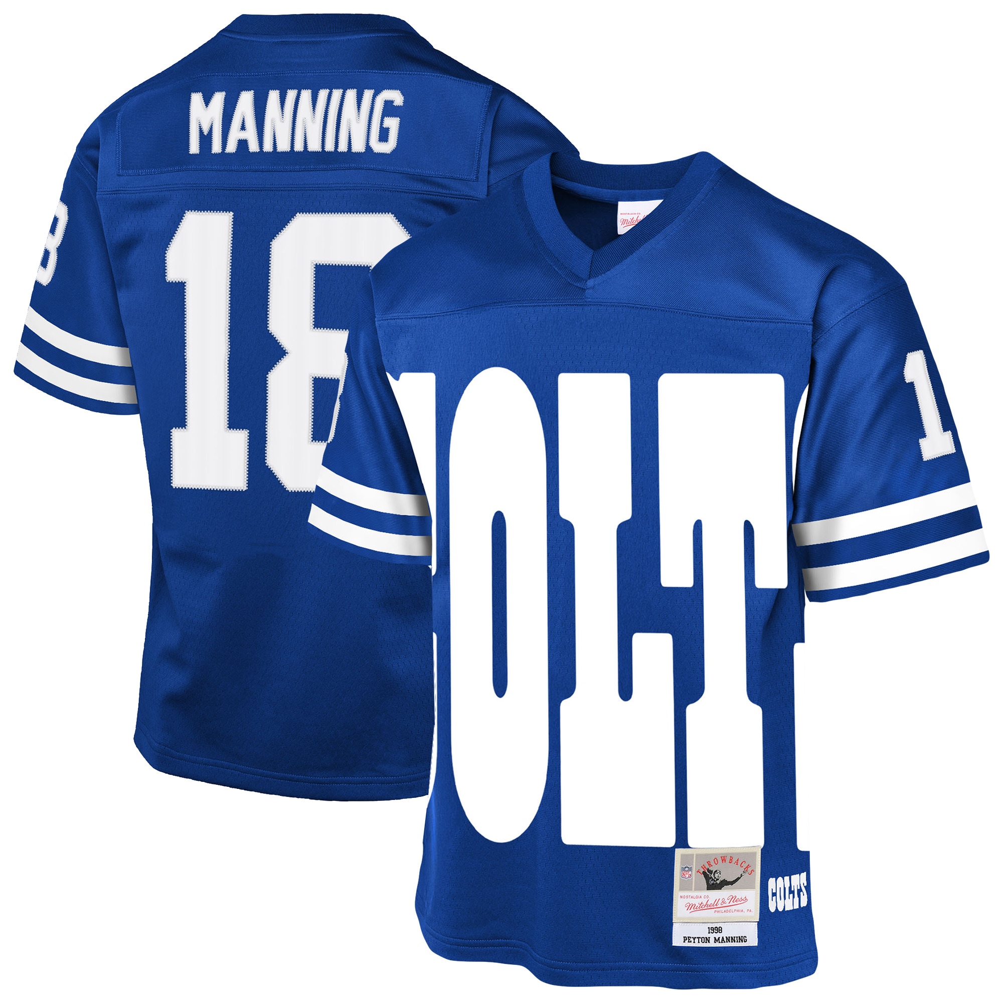 Peyton Manning Indianapolis Colts Youth 1998 Throwback Fashion Jersey - Royal