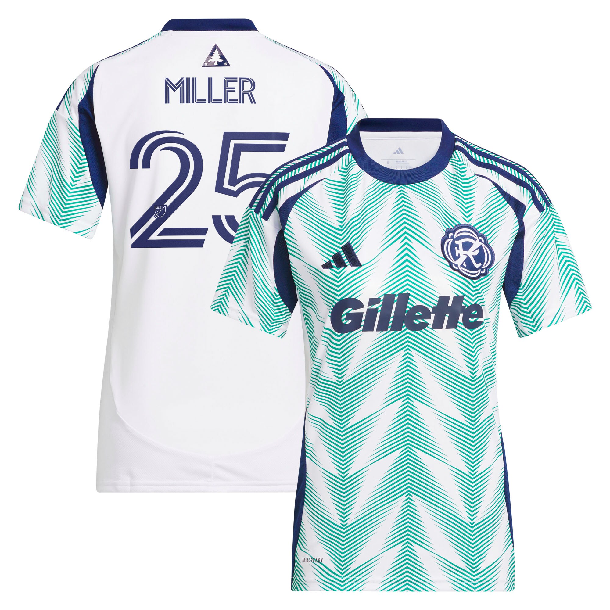 Peyton Miller New England Revolution Women's 2025 Eastern White Pine X Flag of New England Jersey - White