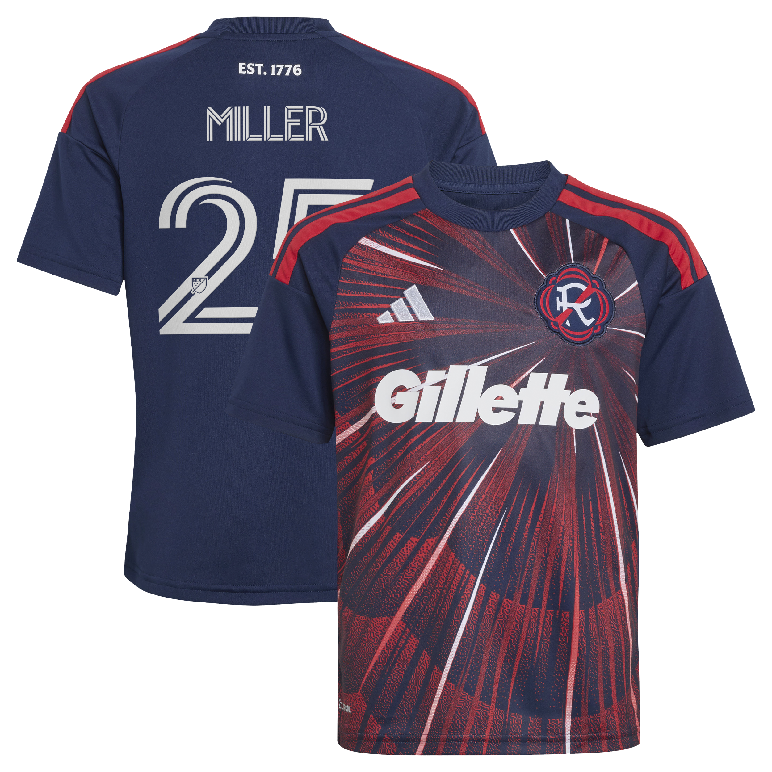 Peyton Miller New England Revolution Youth 2026 Independence Day Jersey - Blue