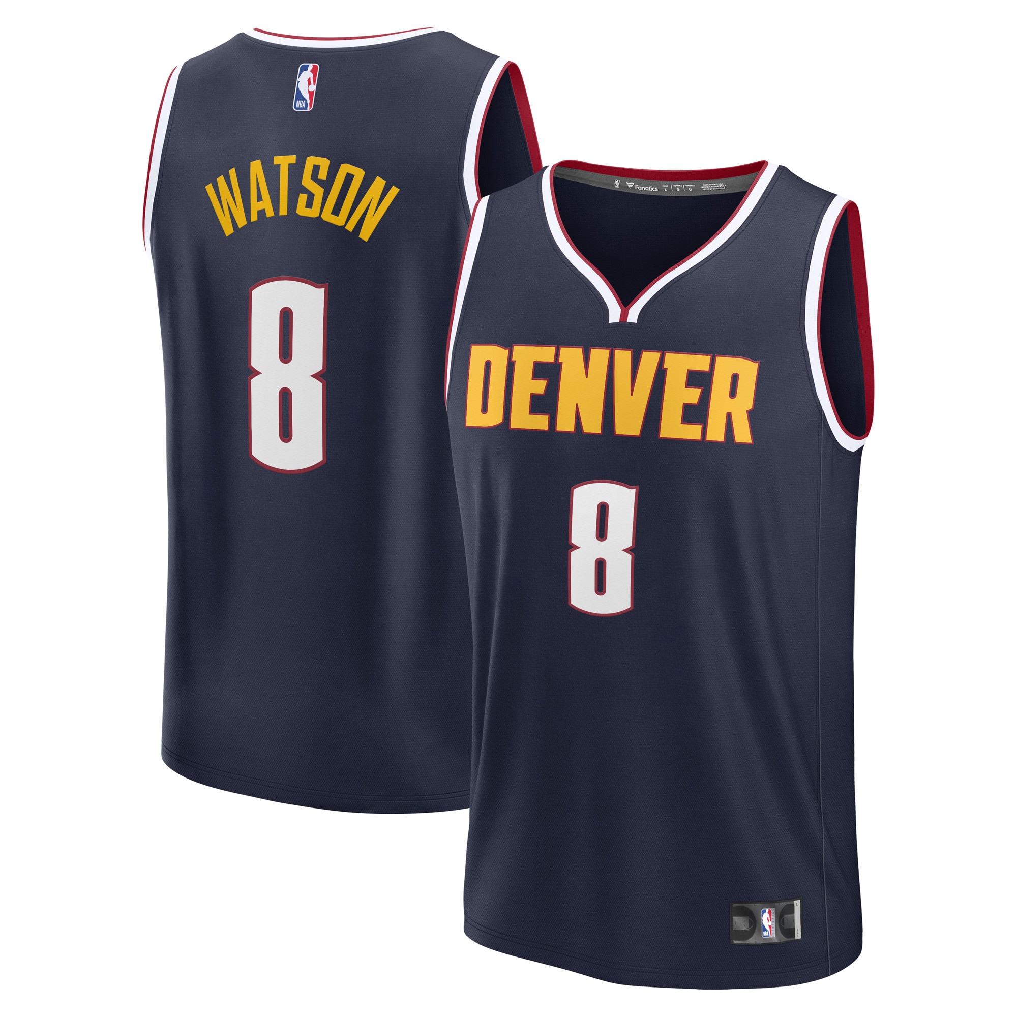 Peyton Watson Denver Nuggets Fanatics Fast Break Player Jersey - Icon Edition - Navy