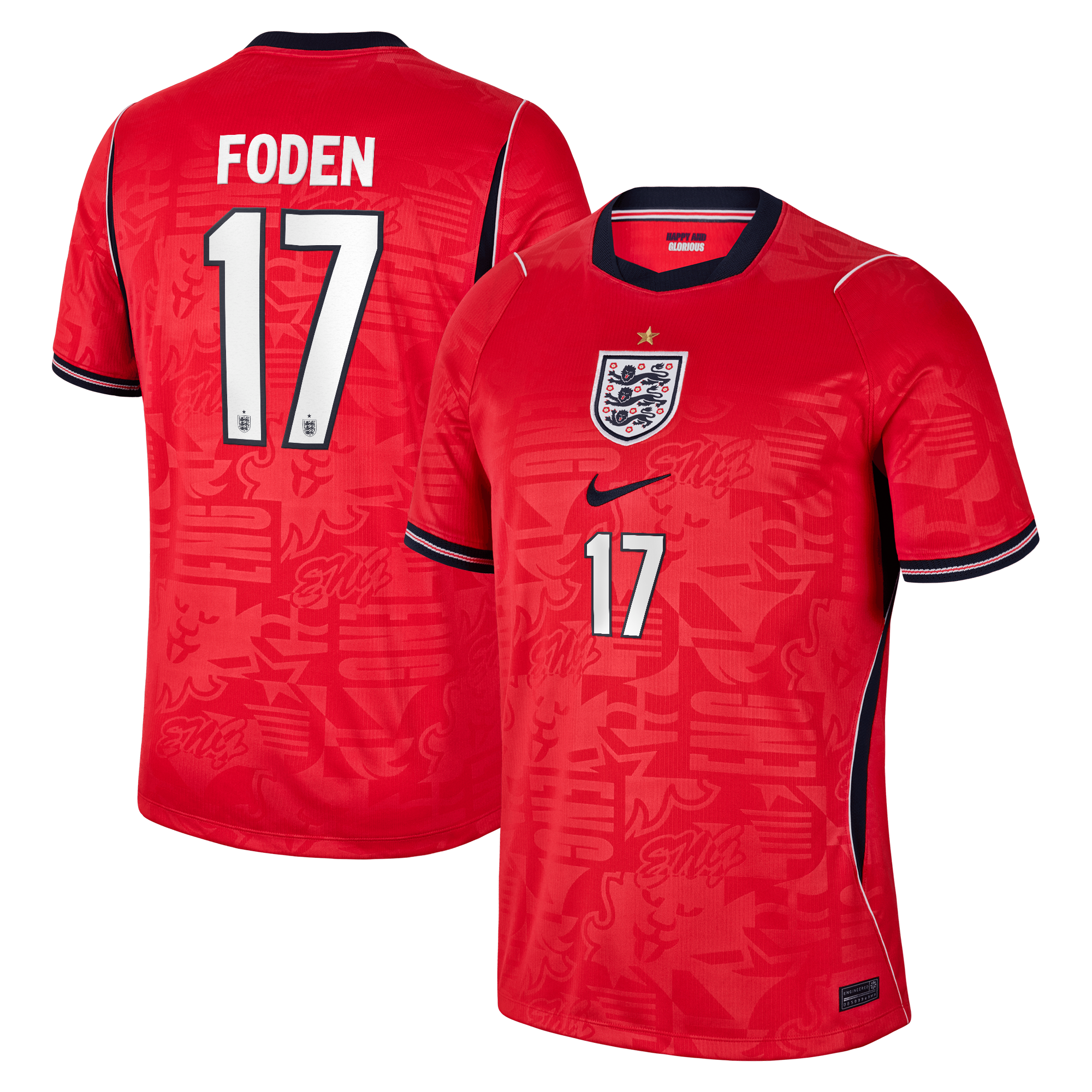 Phil Foden England National Team 2026 Away Stadium Jersey