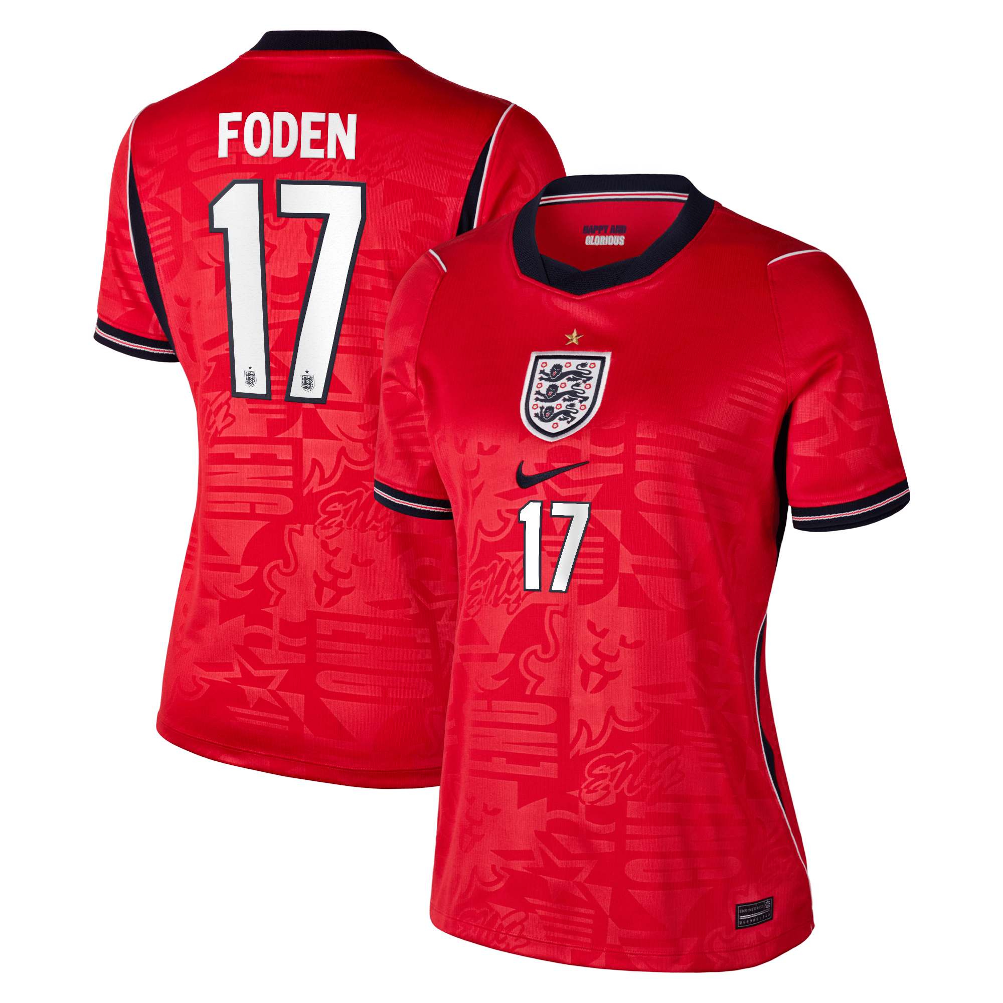Phil Foden England National Team Women's 2026 Away Stadium Jersey