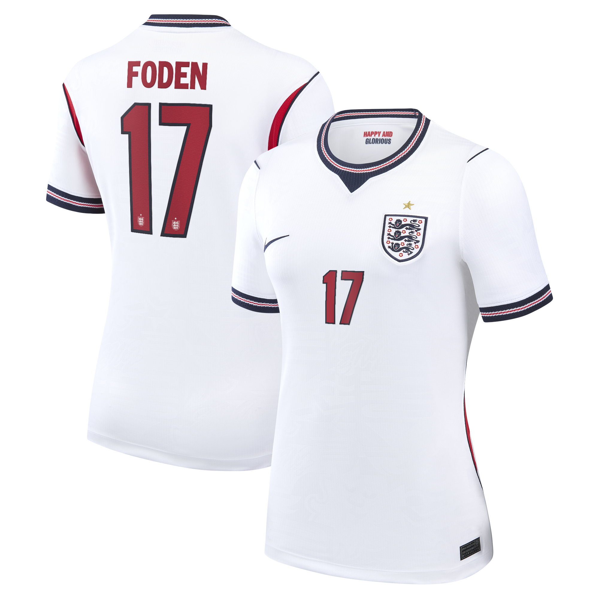 Phil Foden England National Team Women's 2026 Home Stadium Jersey
