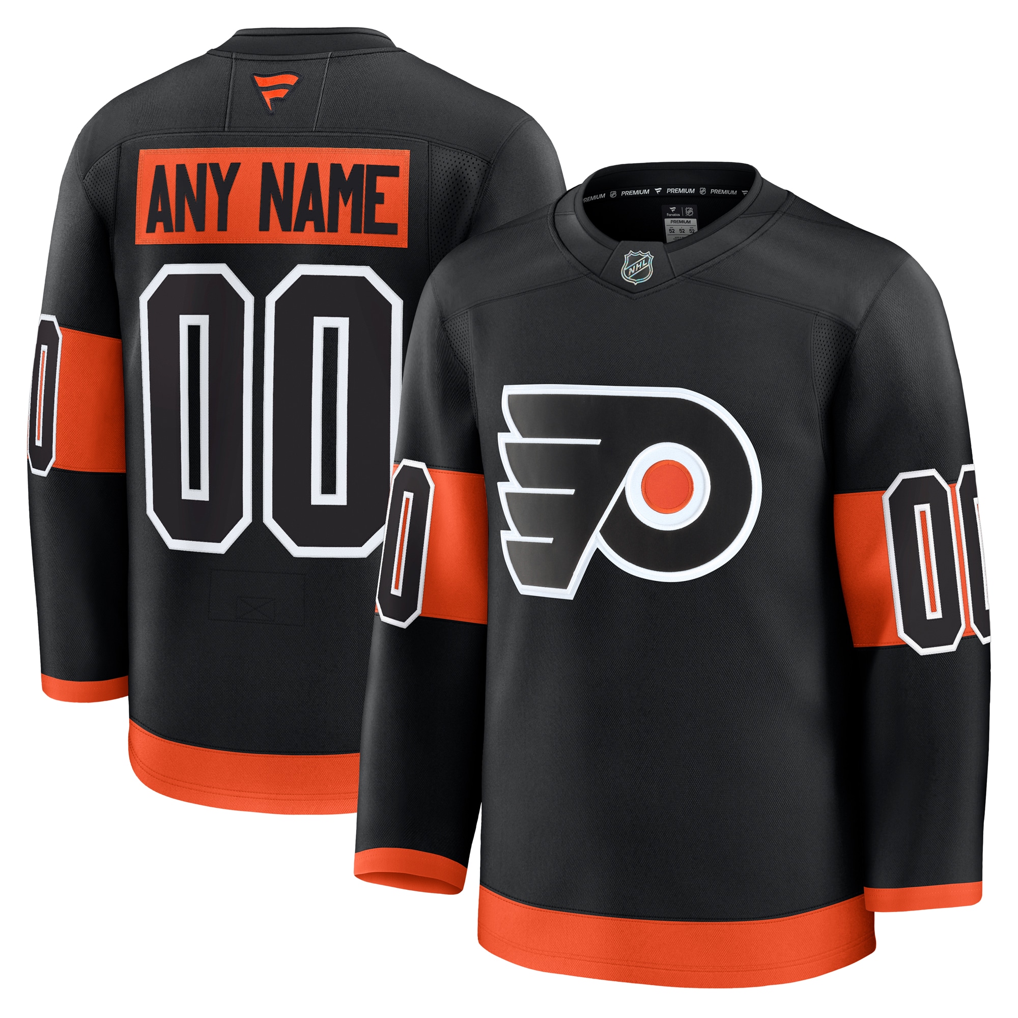 Philadelphia Flyers Fanatics Alternate Premium Custom Jersey - Black